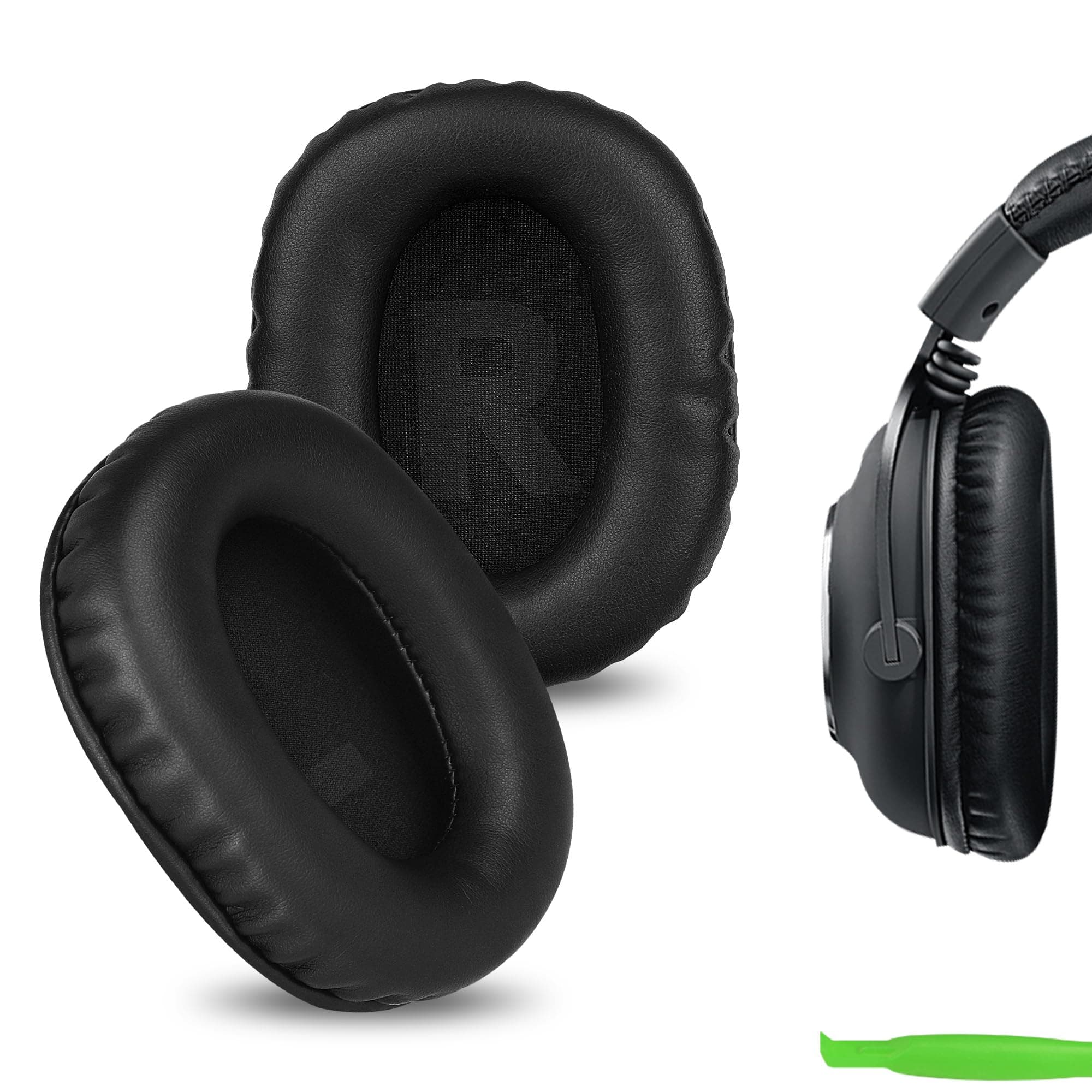 Geekria Replacement Ear Pads Compatible with Logitech GPro/GProX/ G433/ G233/ GProX2 Headphones Ear Cushions, Repair Parts with Video Guide (Black)