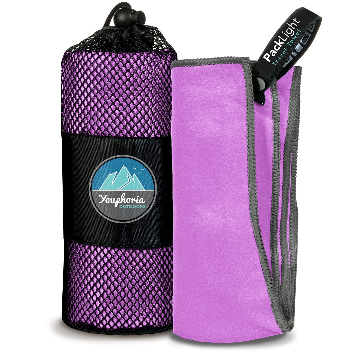 Youphoria Microfiber Travel Towel Fast Drying Lightweight - Quick Dry Towel for Camping, Beach, Backpacking, Hiking & Sport