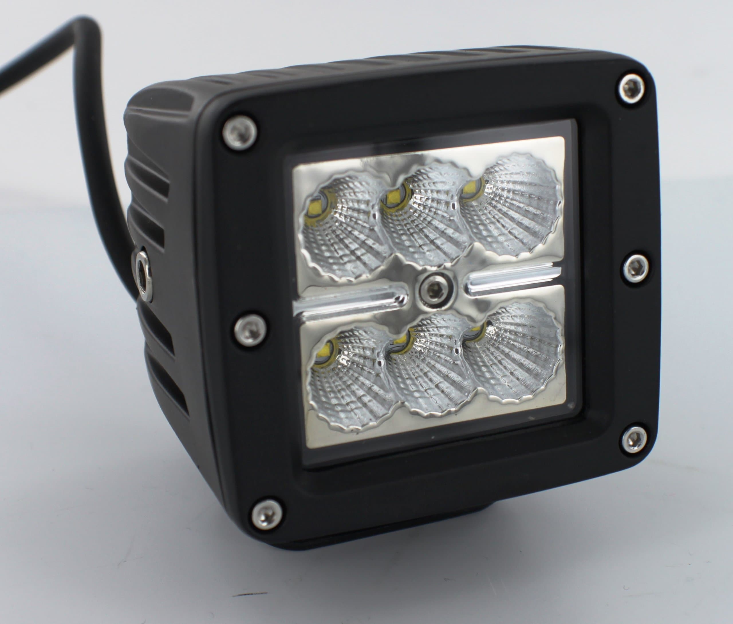 18 WATT 6 LED 3"x 3" Pod Flood