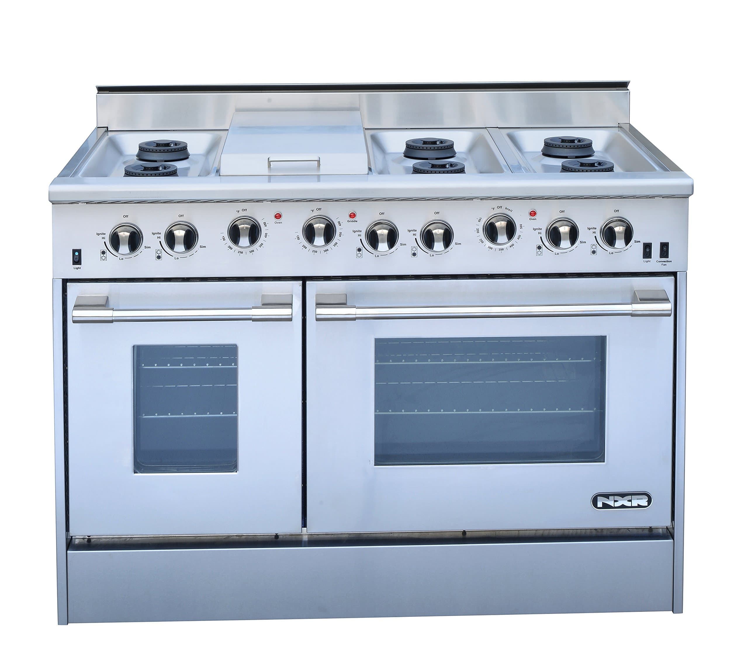 NXR DRGB4801 Professional Style Gas Range, 48", Stainless Steel