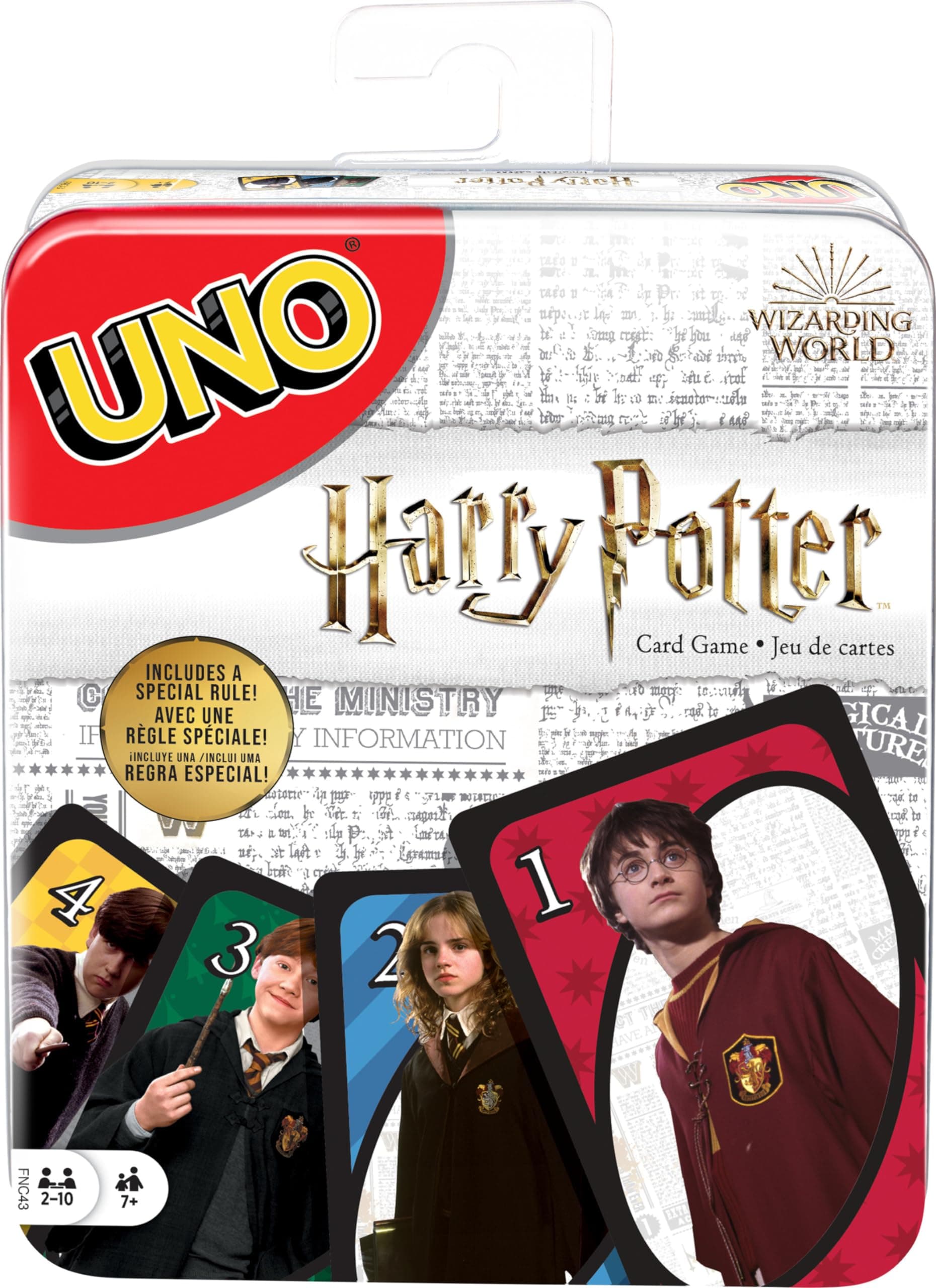 Mattel Games UNO Harry Potter Card Game Tin