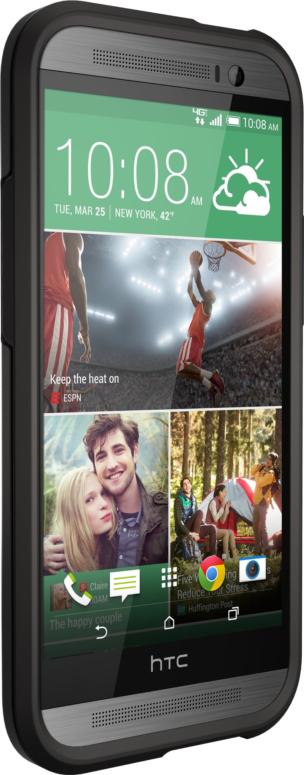 OTTERBOX SYMMETRY SERIES Case for HTC One (M8) - Retail Packaging - Black