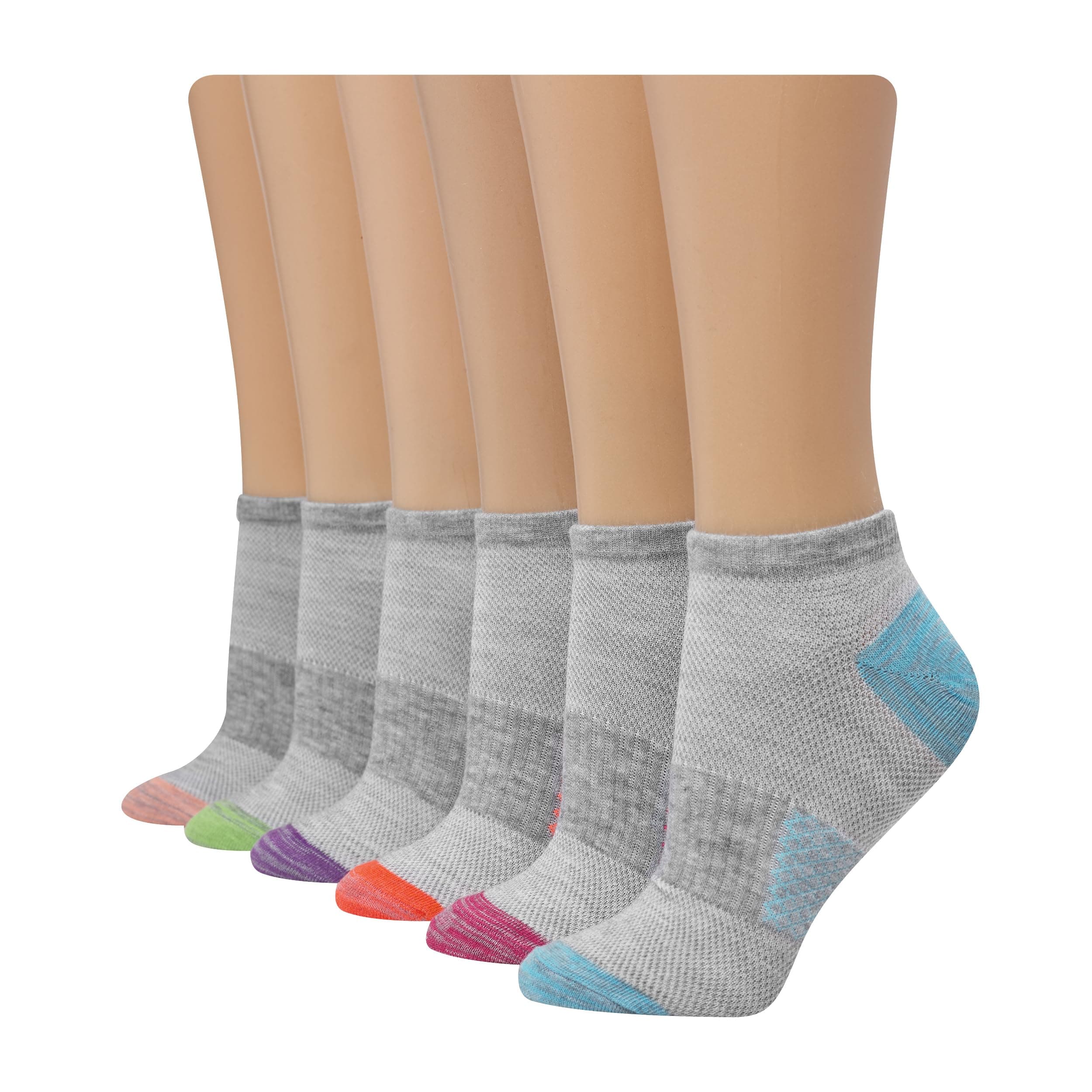 Hanes Women's Hanes Women's Lightweight Breathable No Show Socks 6 Pair Pack Lightweight Breathable No Show Socks 6 Pair Pack (pack of 6)