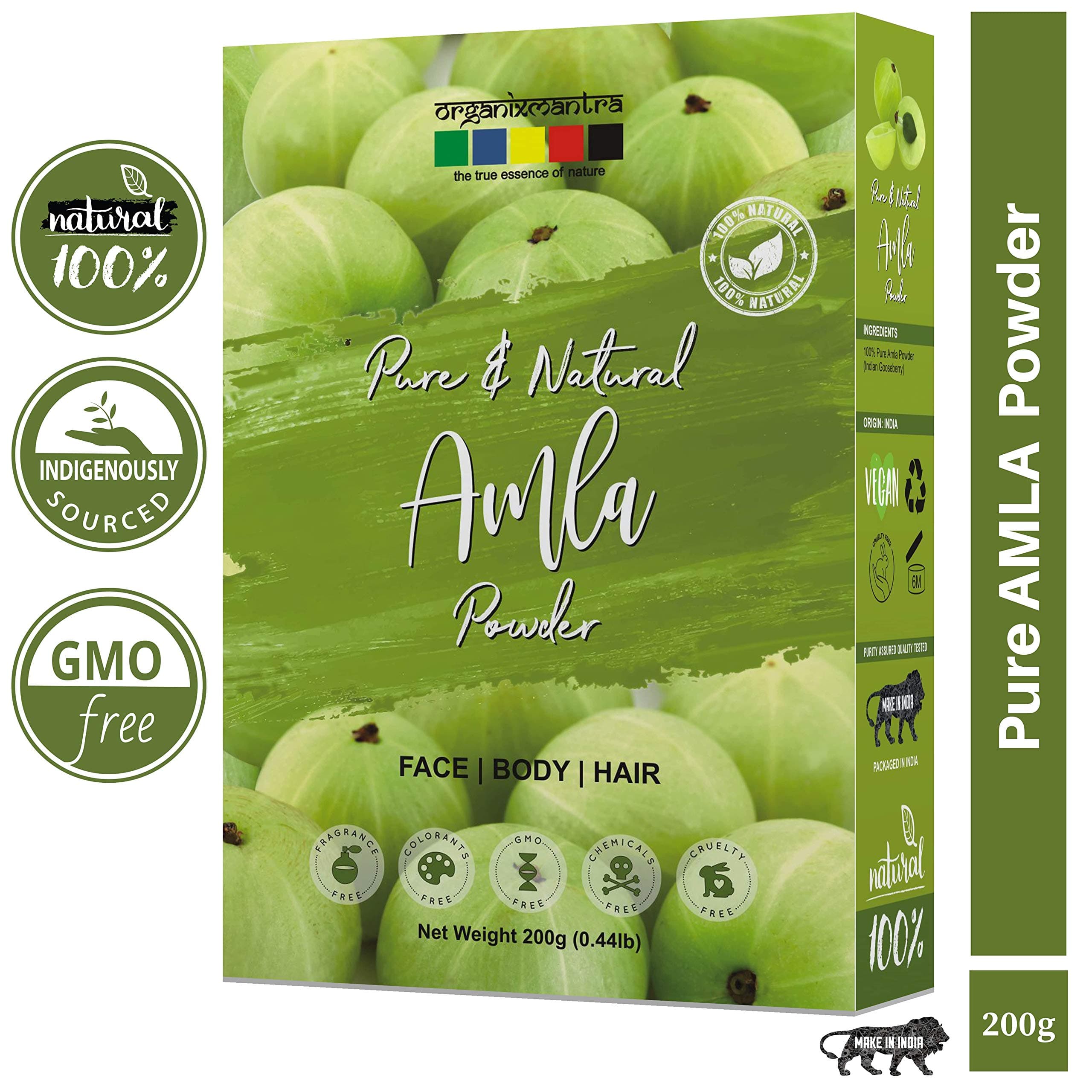 Organix Mantra Pure Amla Powder For Hair Growth 200 Grams