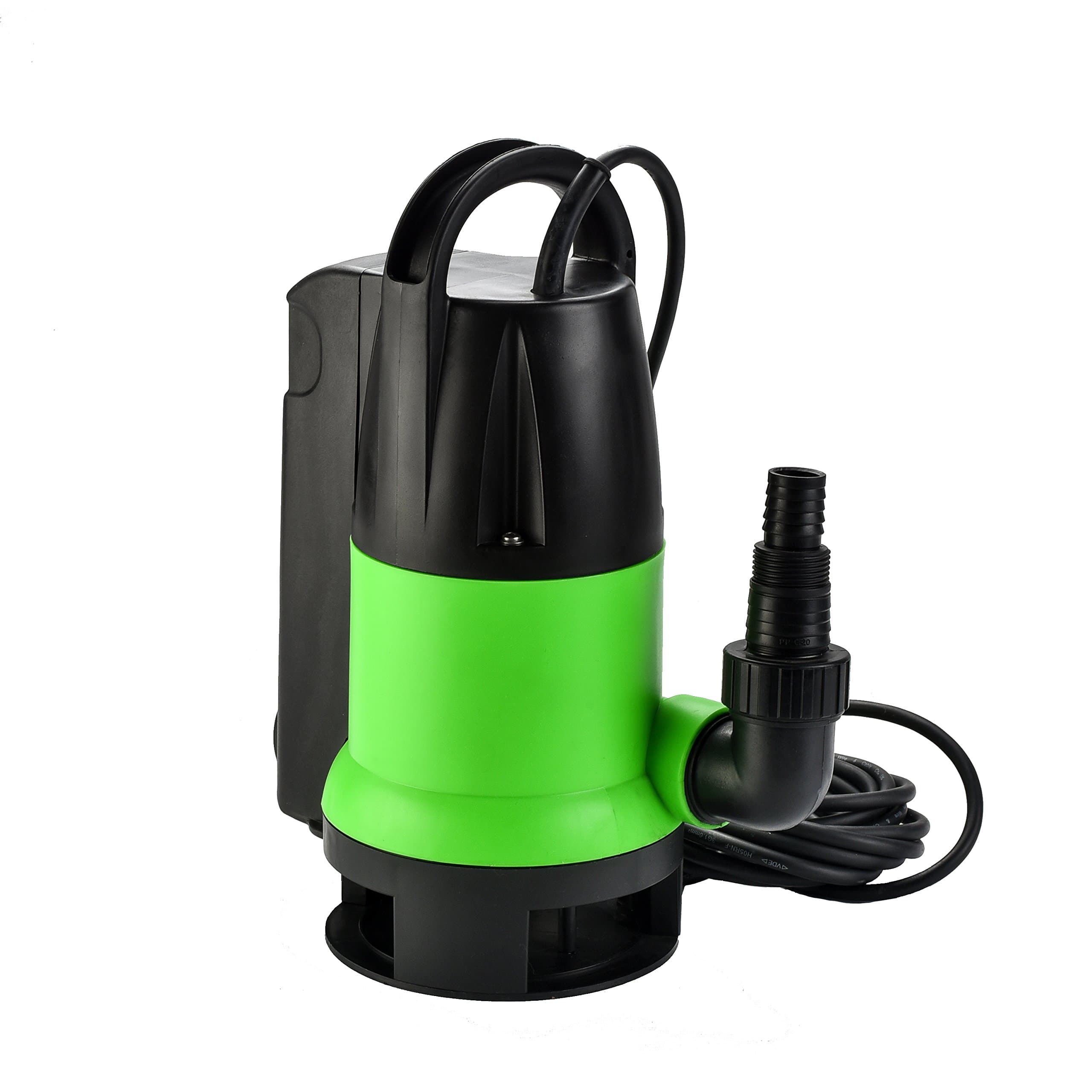 VEATON Automatic ON/Off 550W Electric Submersible Pump, with Max Flow 10500L/H and Integrated Floater Preventing Dry Running, Submersible Dirty/Clean Water Pump for Pool, Tub, Puddle Water Transfer