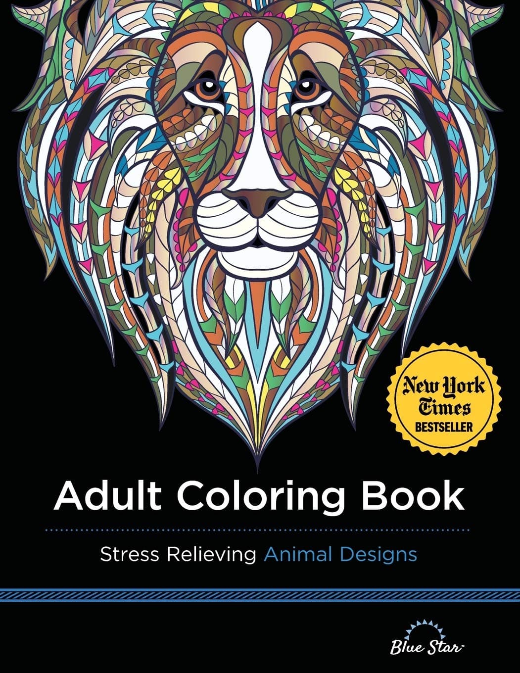 Adult Coloring Book: Stress Relieving Animal Designs Paperback – 14 April 2015