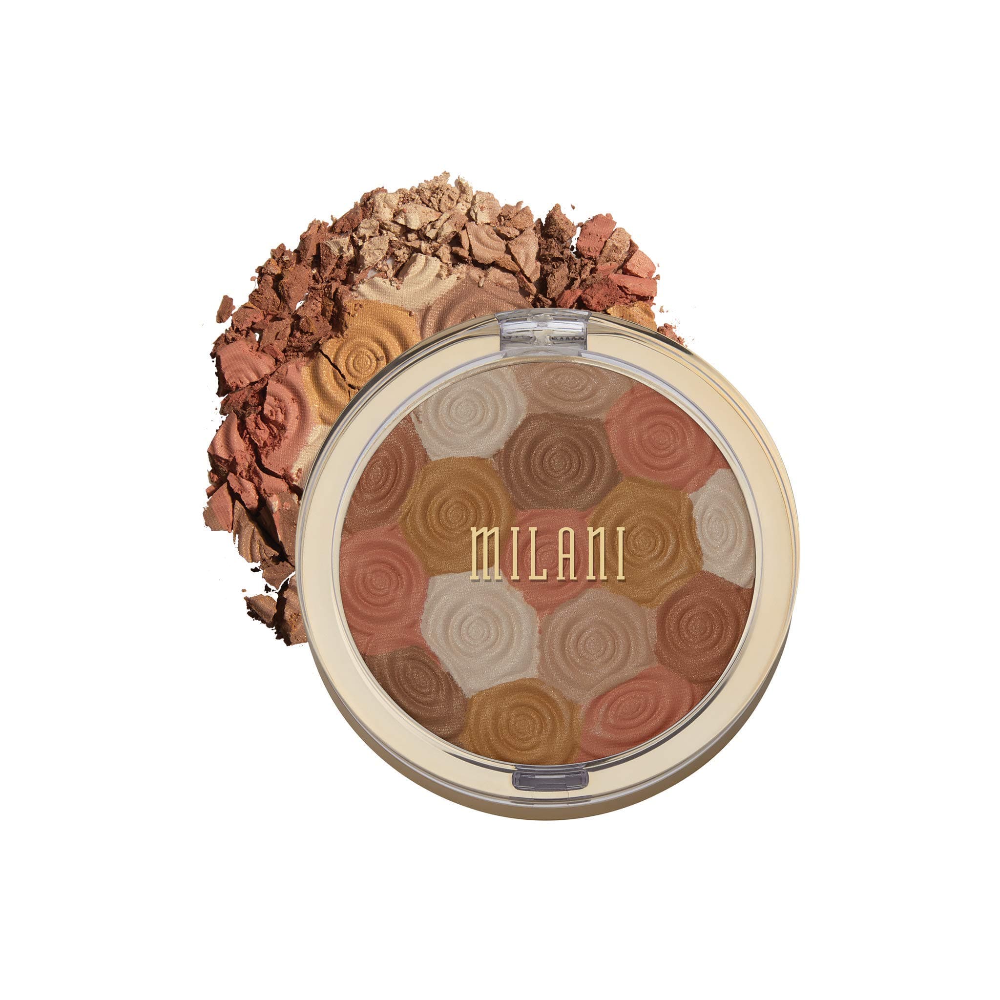Illuminating Face Powder - Amber Nectar (0.35 Ounce) Cruelty-Free Highlighter, Blush & Bronzer in One Compact to Shape, Contour & Highlight