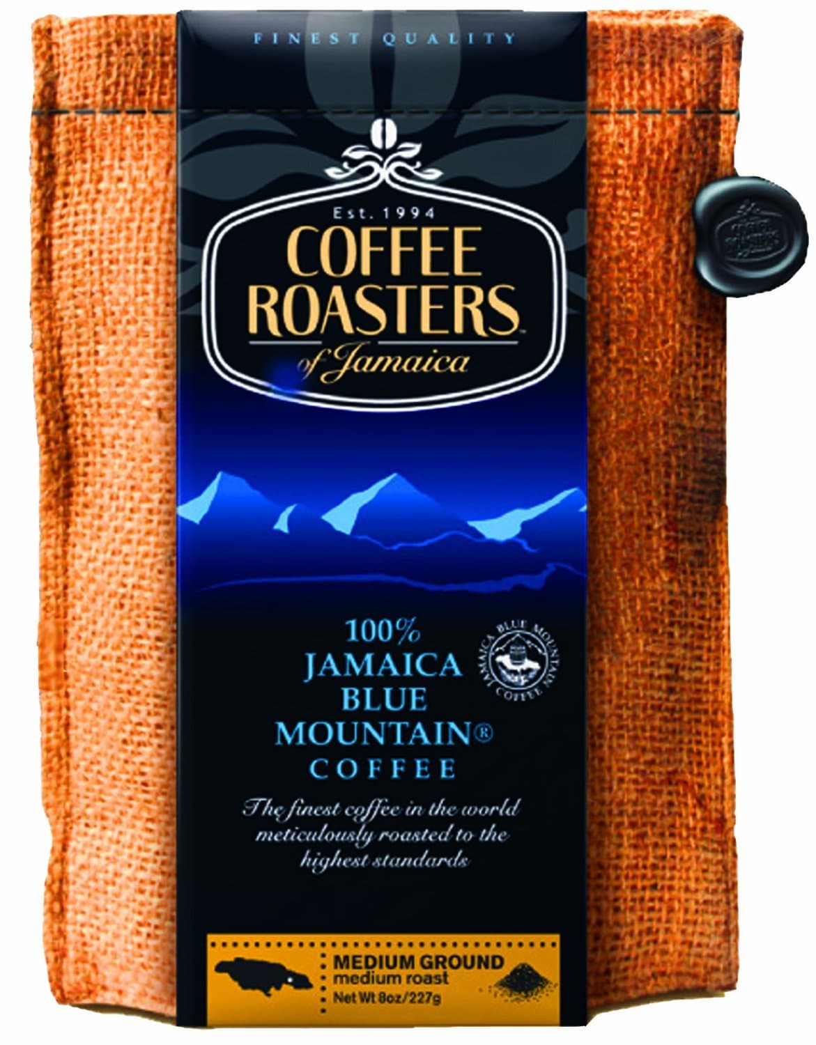 Blue Mountain Coffee 100% Jamaica Roasted and Ground (454g bag)