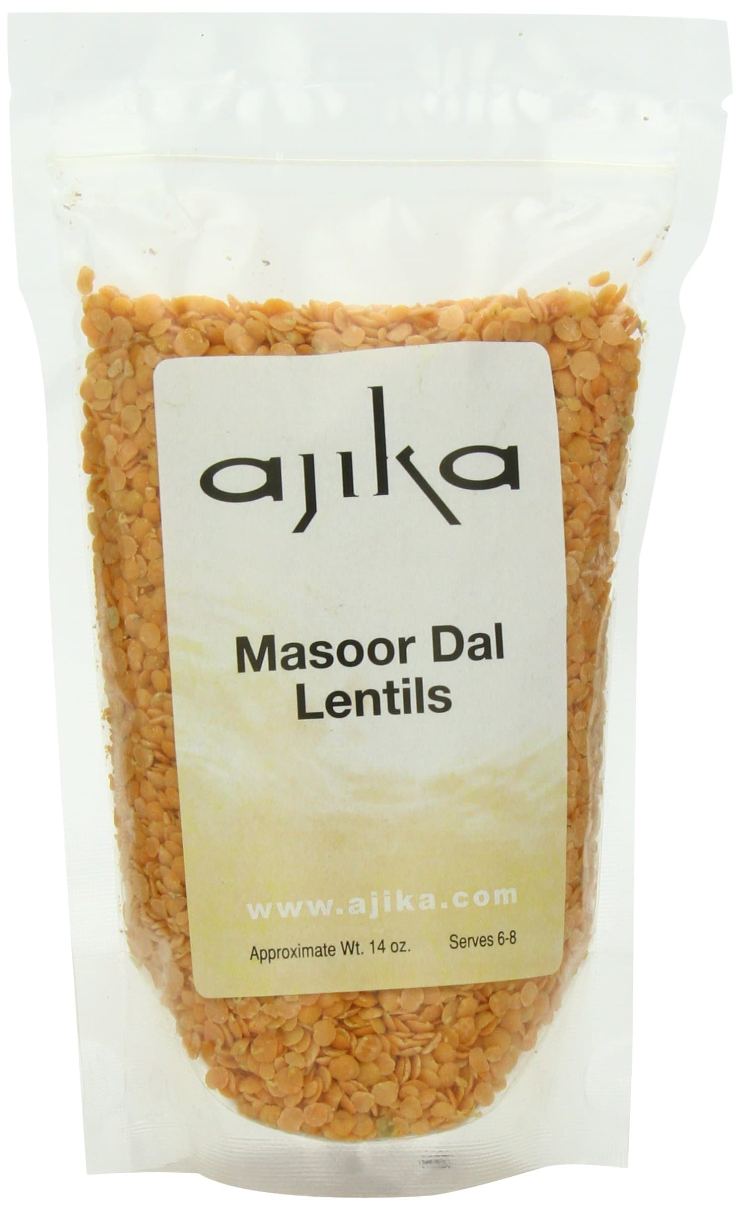 Ajika Masoor Dal Red Lentils for Lentil Soups, Stews, and Side Dishes, Earthy Flavor, 14-Ounce
