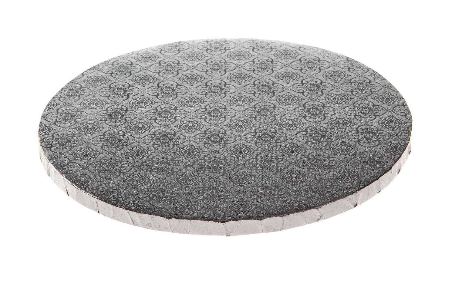 9" Round Silver Drum 1/2", 6 Count