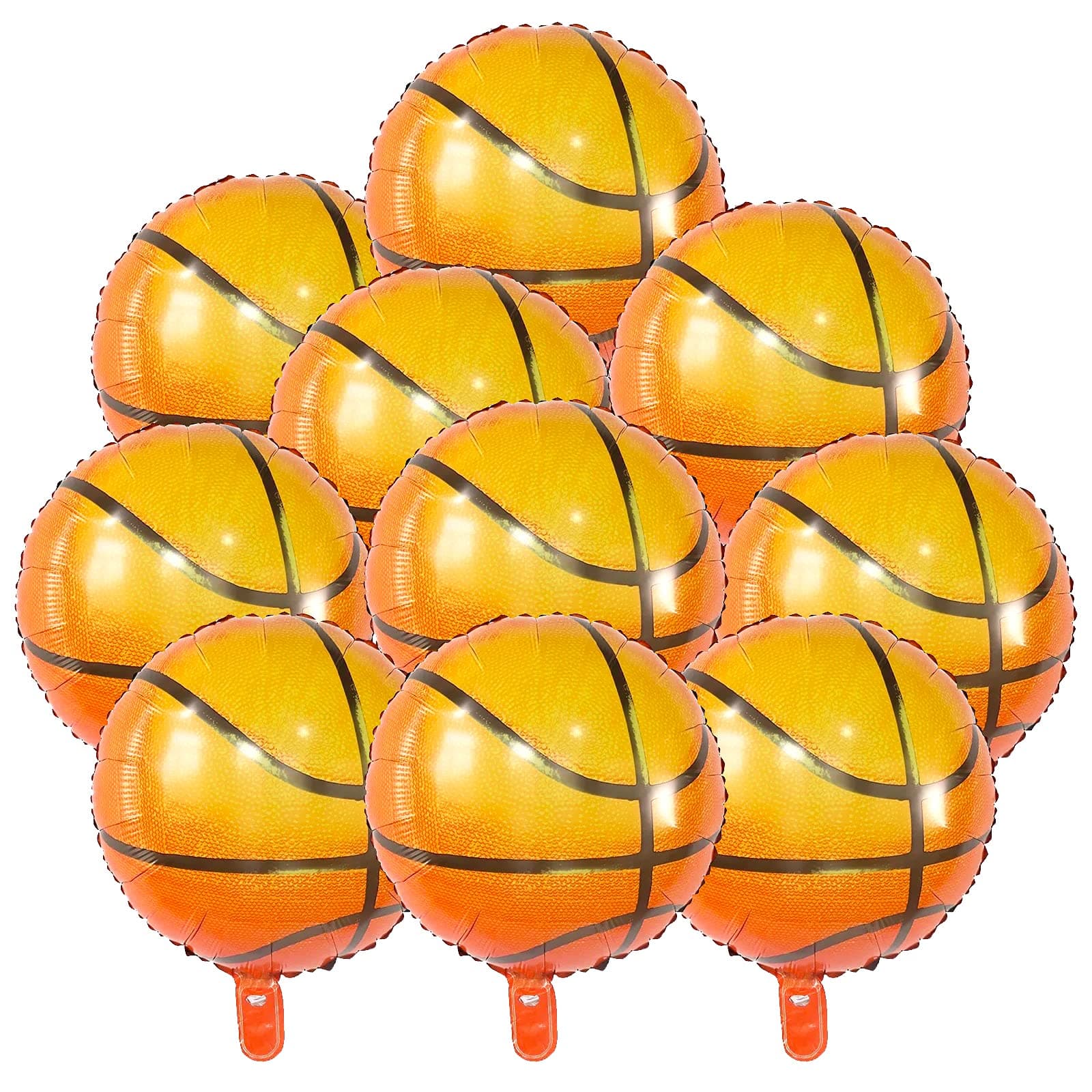 18 Inch Basketball Balloons Aluminum Foil Balloon Sport Party Basketball Theme Birthday Party Supplies Decor 10 PCS