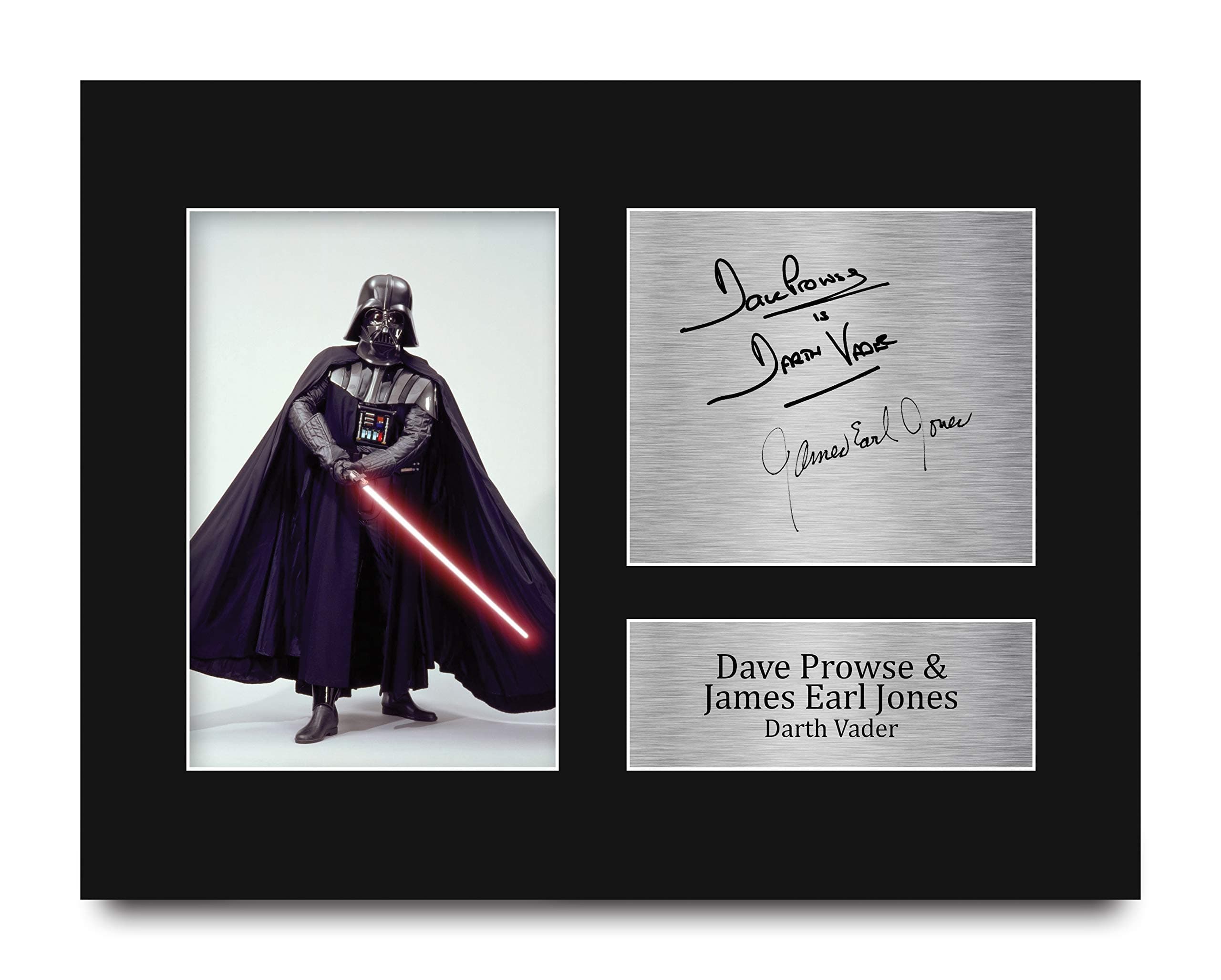 - HWC Trading Dave Prowse & James Earl Jones USL Signed Printed Autograph Star Wars Darth Vader Print Photo Picture Display - US Letter Size