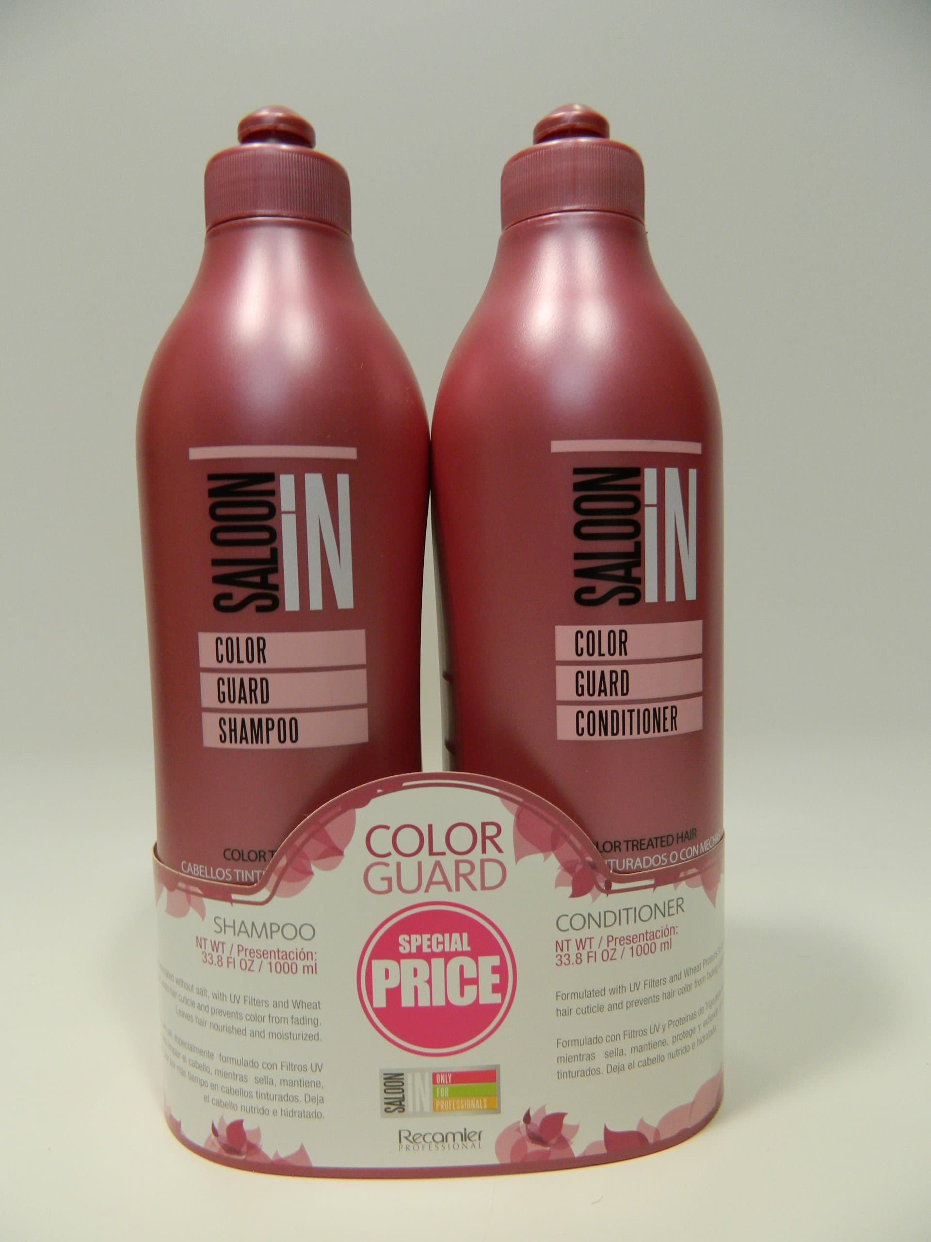 Recamier Saloon In Color Guard Shampoo & Conditioner Color Treated Hair Set | SalonIn Champu y Acondicionador Para Cabellos Tinturados o Con Mechas Kit 33.8Oz-1000ml
