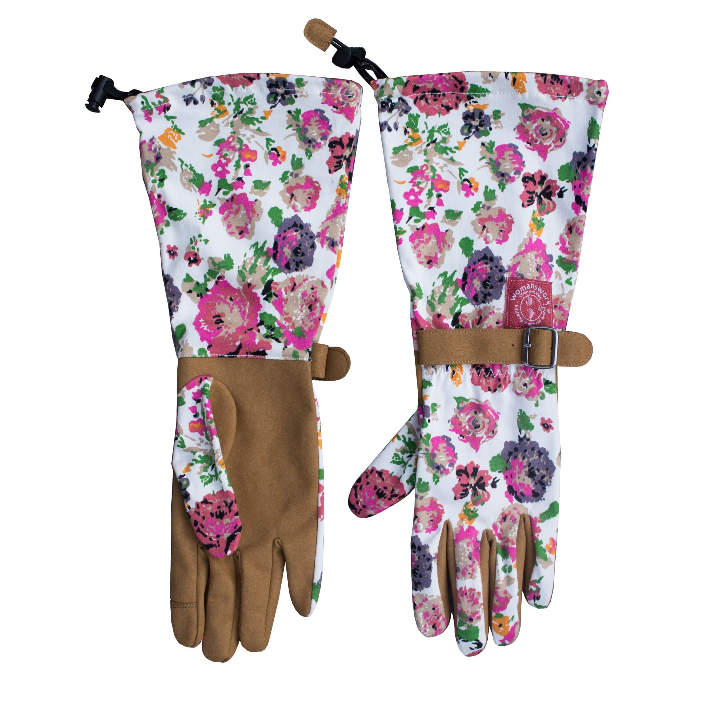 Womanswork 715 Medium Garden Gloves with Arm Saver - Floral