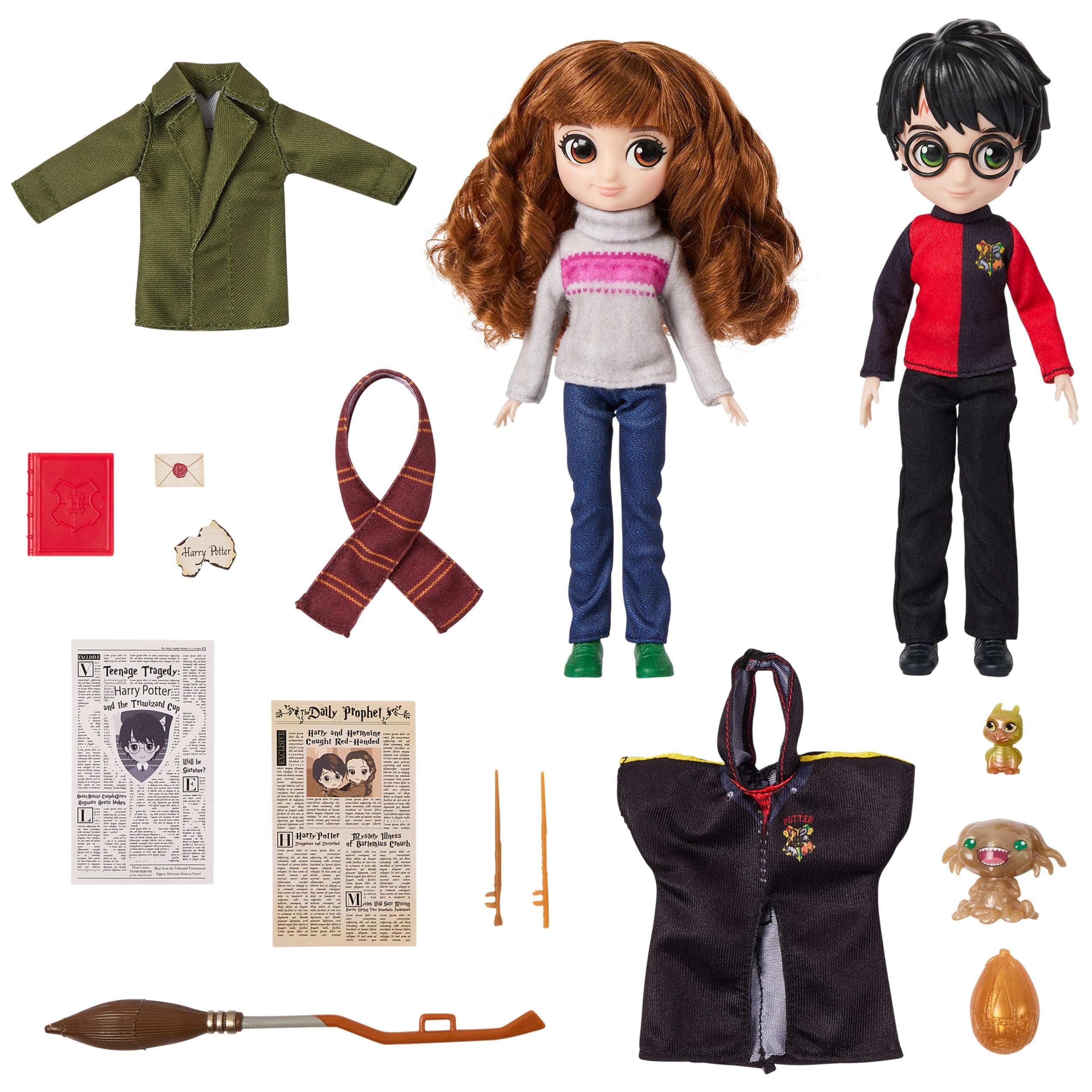 Wizarding World Harry Potter, 20.3-cm Harry Potter and Hermione Granger Dolls...
