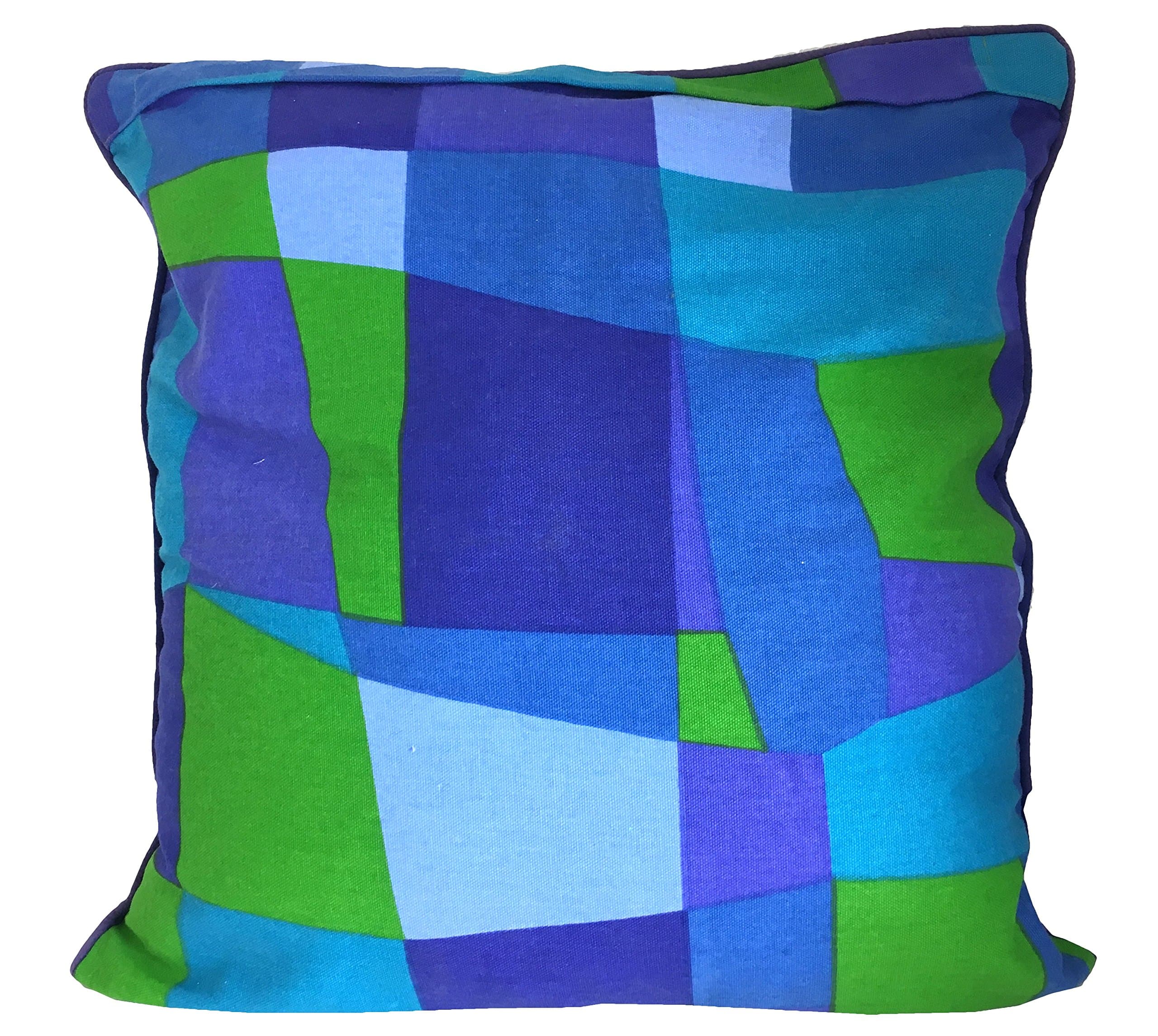 Sia Home FashionsDecor Decorative Pillow Cover, Green Blue Mosaic, 20 by 20-Inch