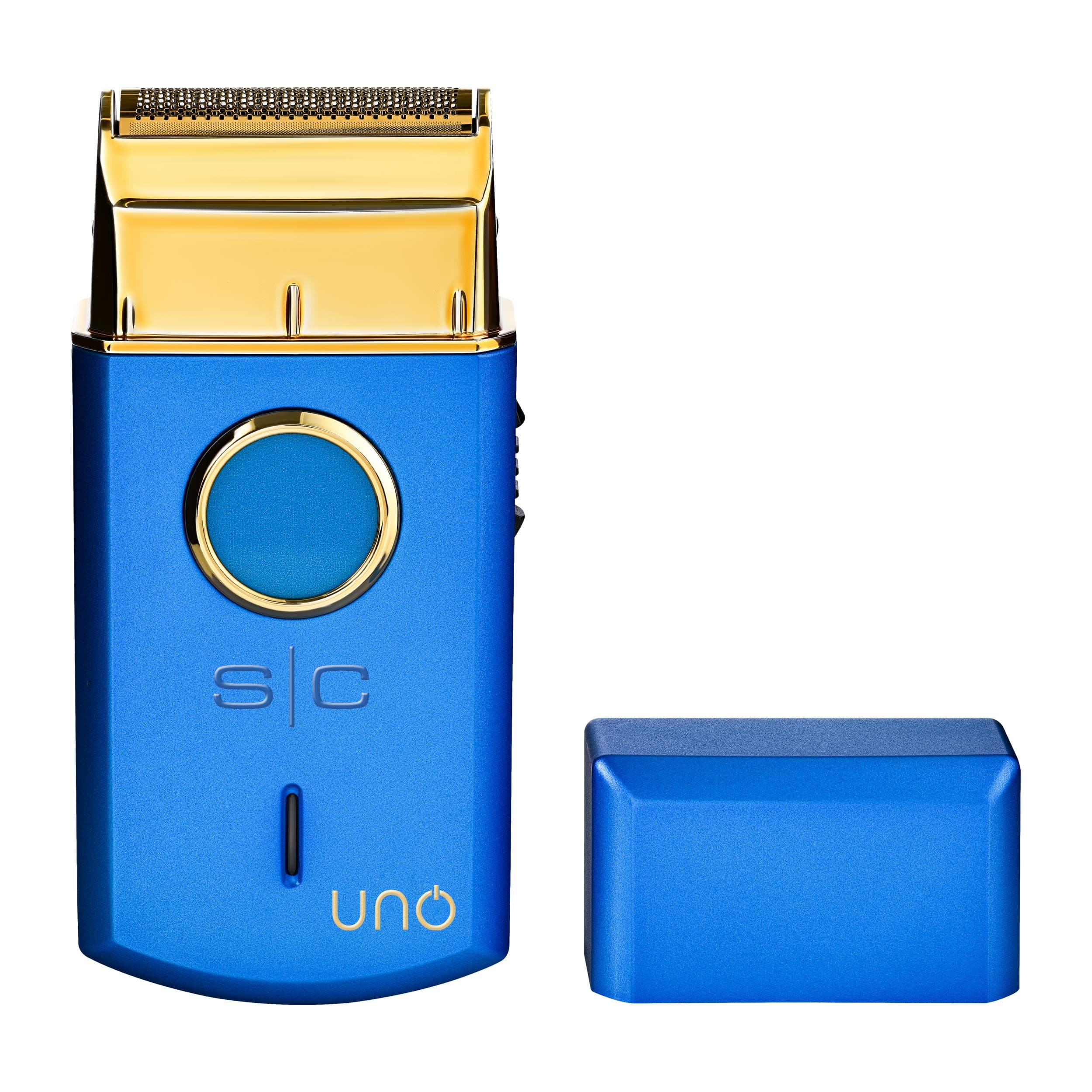 Uno Single Foil Shaver USB Rechargeable Travel Size Blue