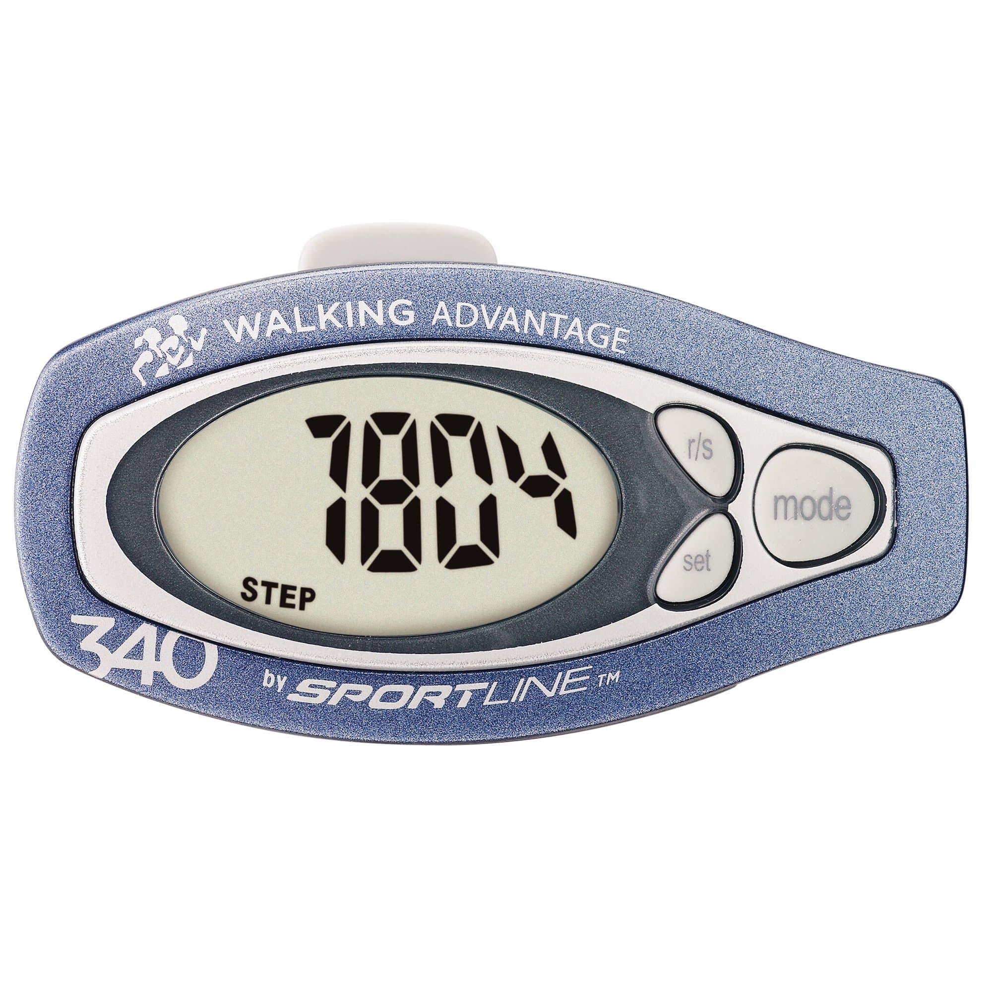 Sportline 340 Step and Distance Pedometer- Includes Pedometer, Warranty Card, Instruction Sheet and Walking Book