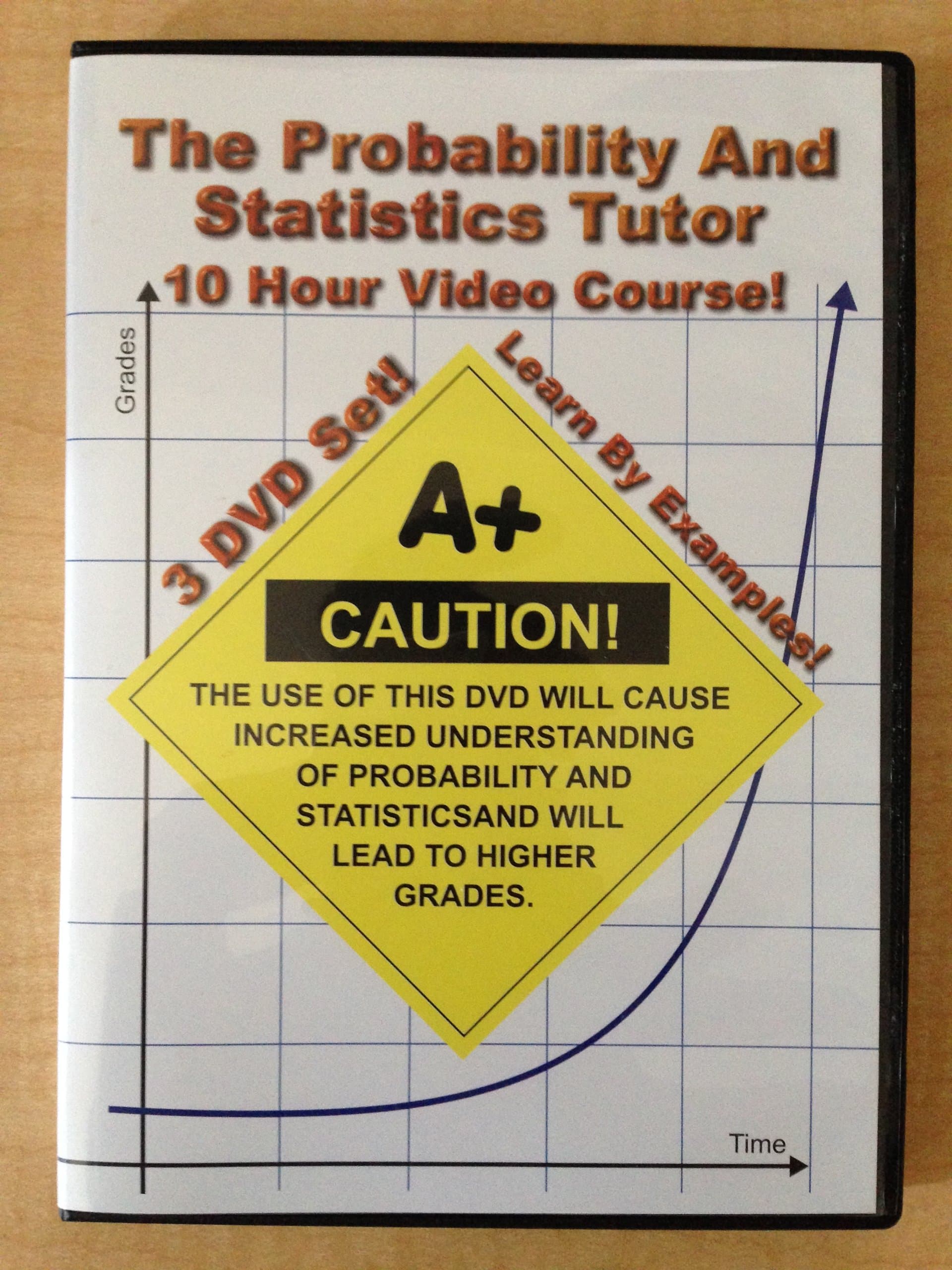 The Probability and Statistics Tutor - 10 Hour Course - 3 DVD Set - Learn By Examples!