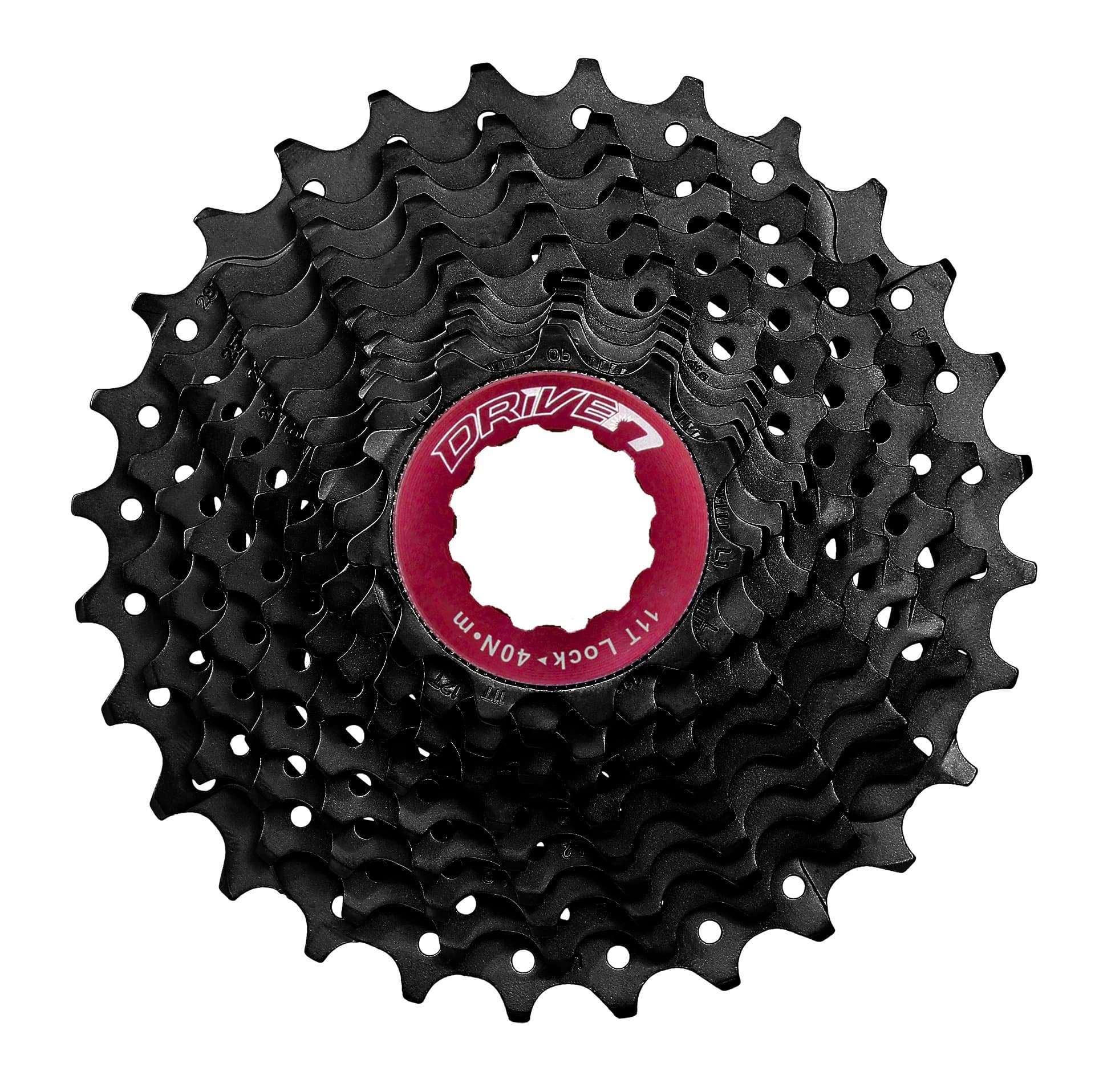 DRIVEN CSRX 11-Speed Spider Cassette with Lockring, 11-28T, Black