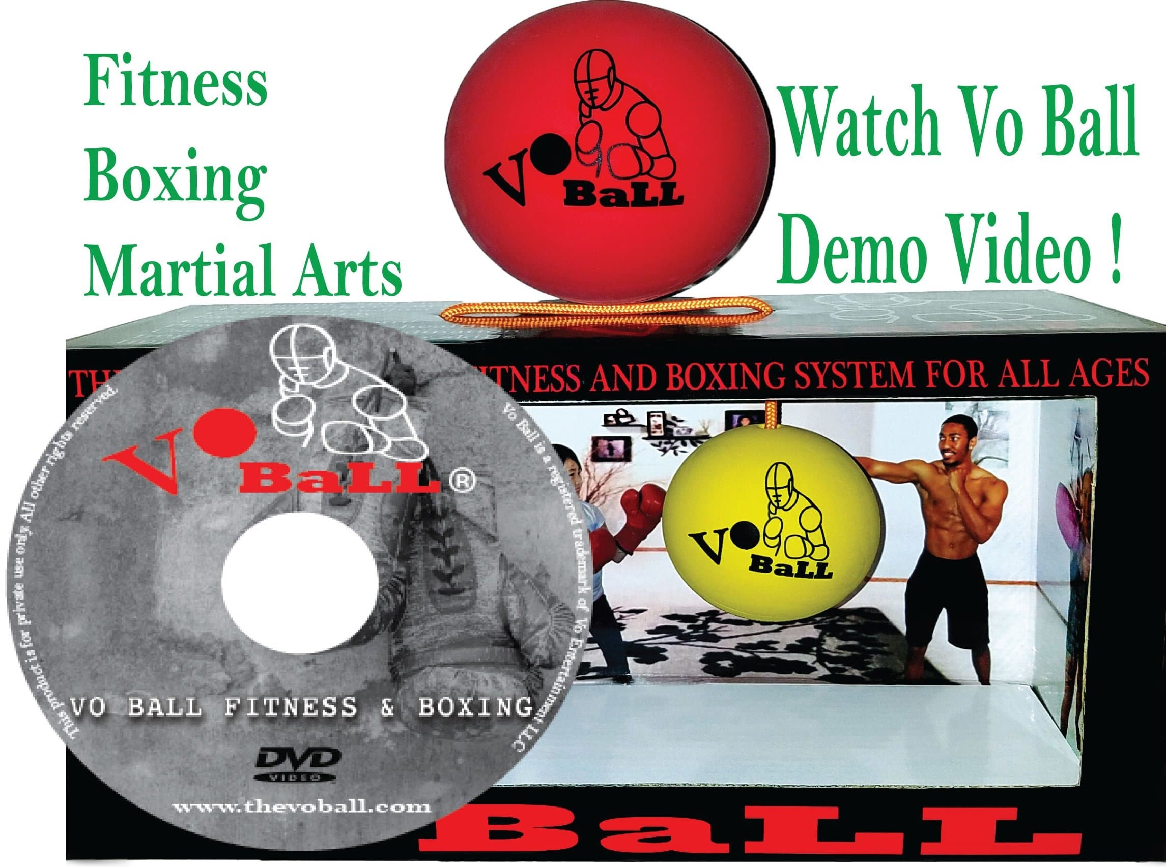 System. Reflex Ball, Boxing Ball, Martial Arts Ball with DVD and 2 Size Balls. Great for Accuracy, Timing, Movement. Learn Basics of Boxing to Advanced.