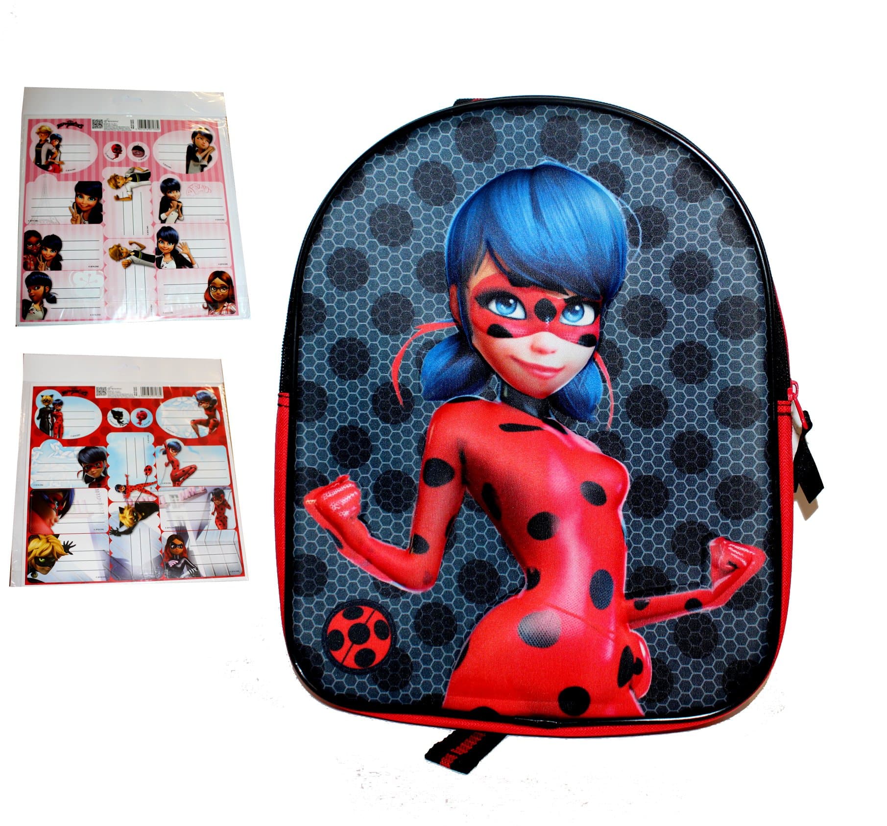 Vadobag Miraculous Lady Bug Girl Children's Rucksack Plus 24 3D Sticker