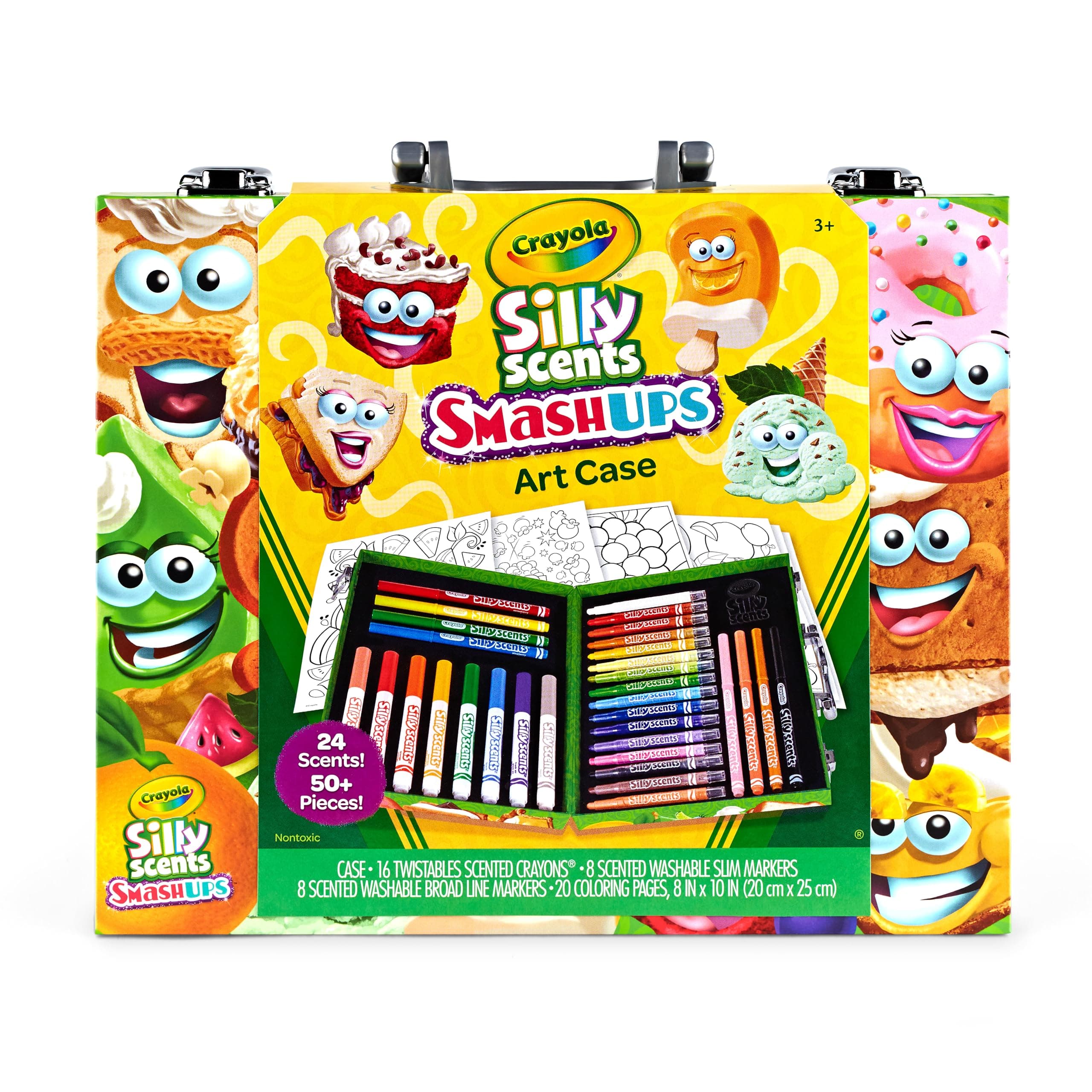 Silly Scents Mini Inspiration Art Case, Scented Crayons & Markers Set, Art Kit for Kids, Easter Basket Essentials, Coloring Supplies, Travel Gifts for Kids, Ages 4+