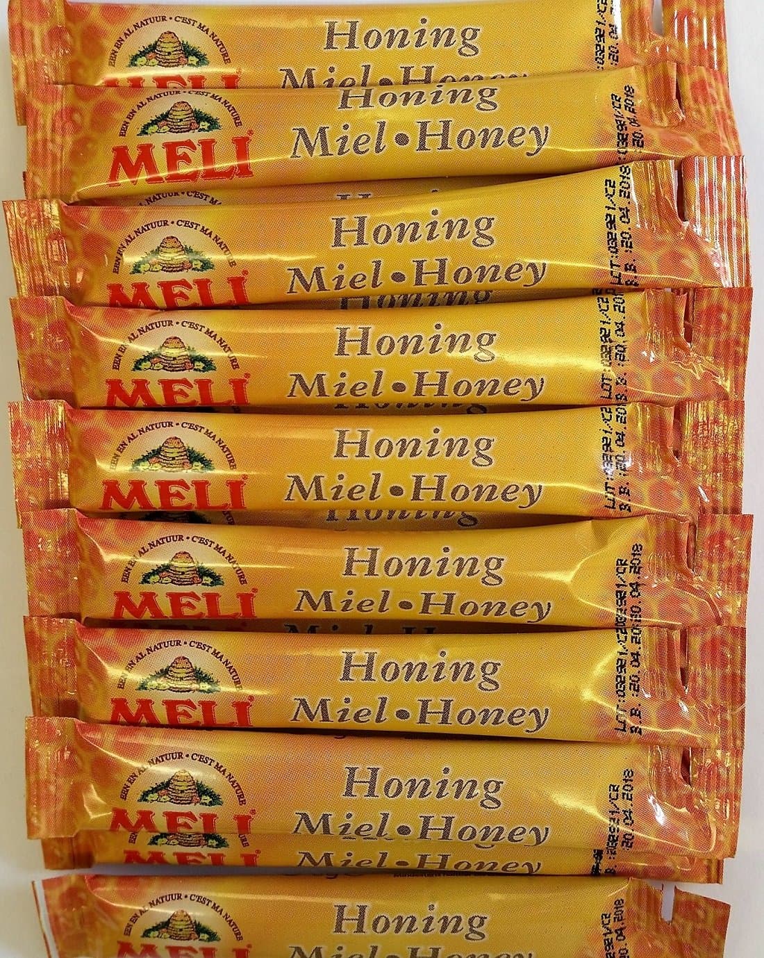 24 x 8g Meli Honey Sticks ~ 8g Clear Honey in a sachet