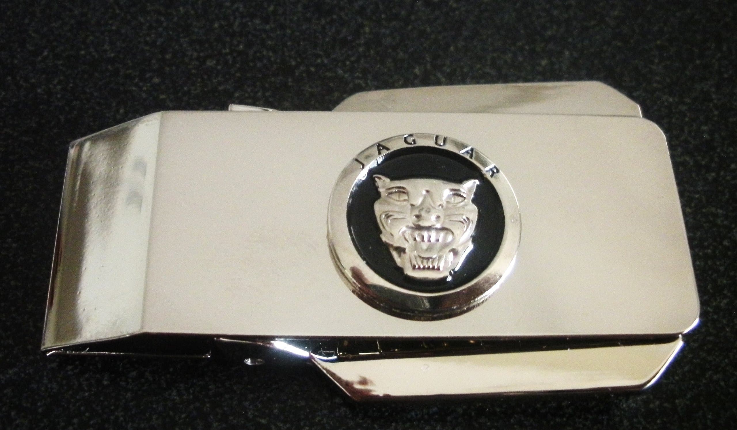 Jaguar Silver Locking Back Money Clip