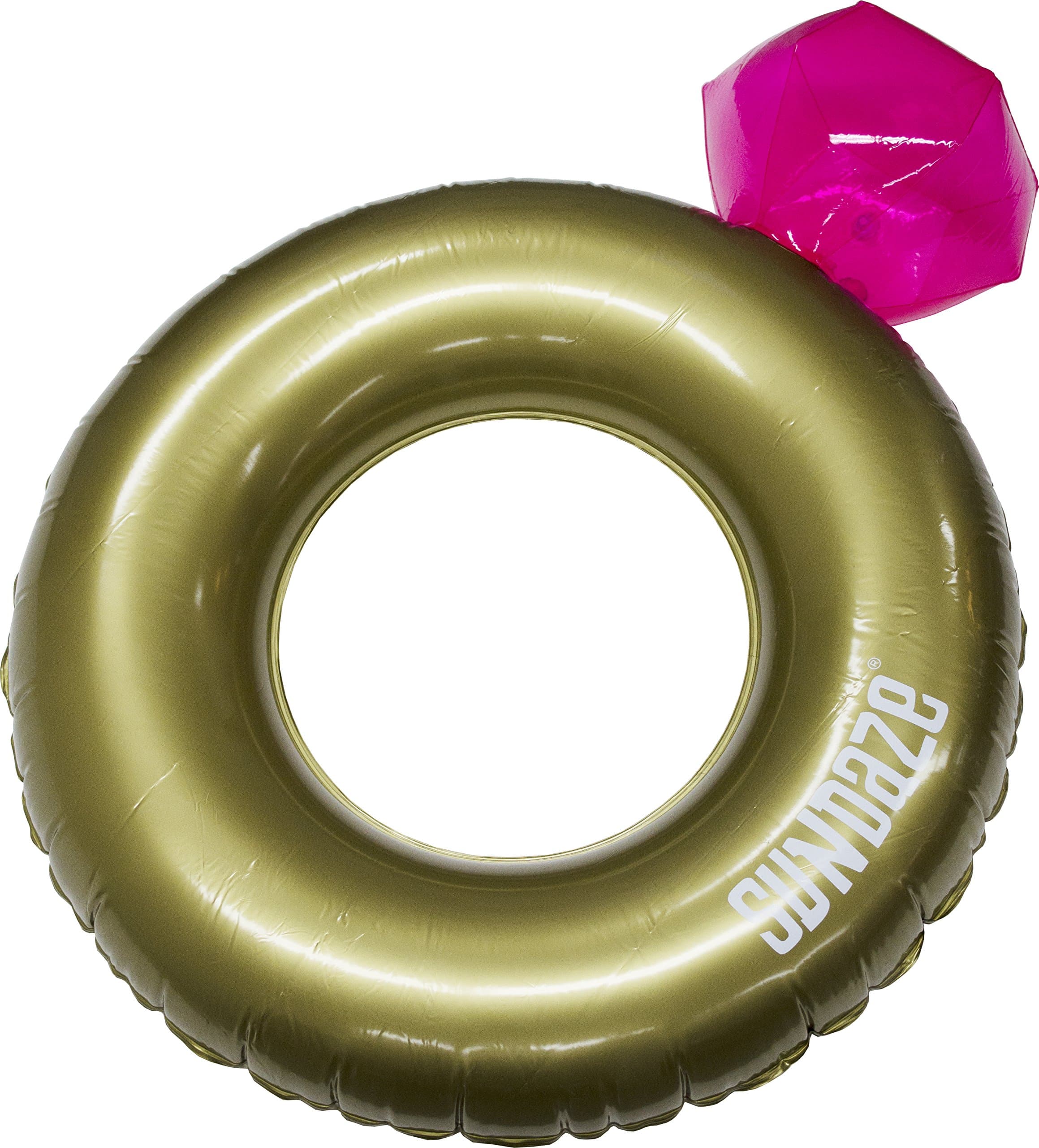 SunDaze 9510015 Ring with Diamond Inflatable Belt, Gold/Purple, 92 cm