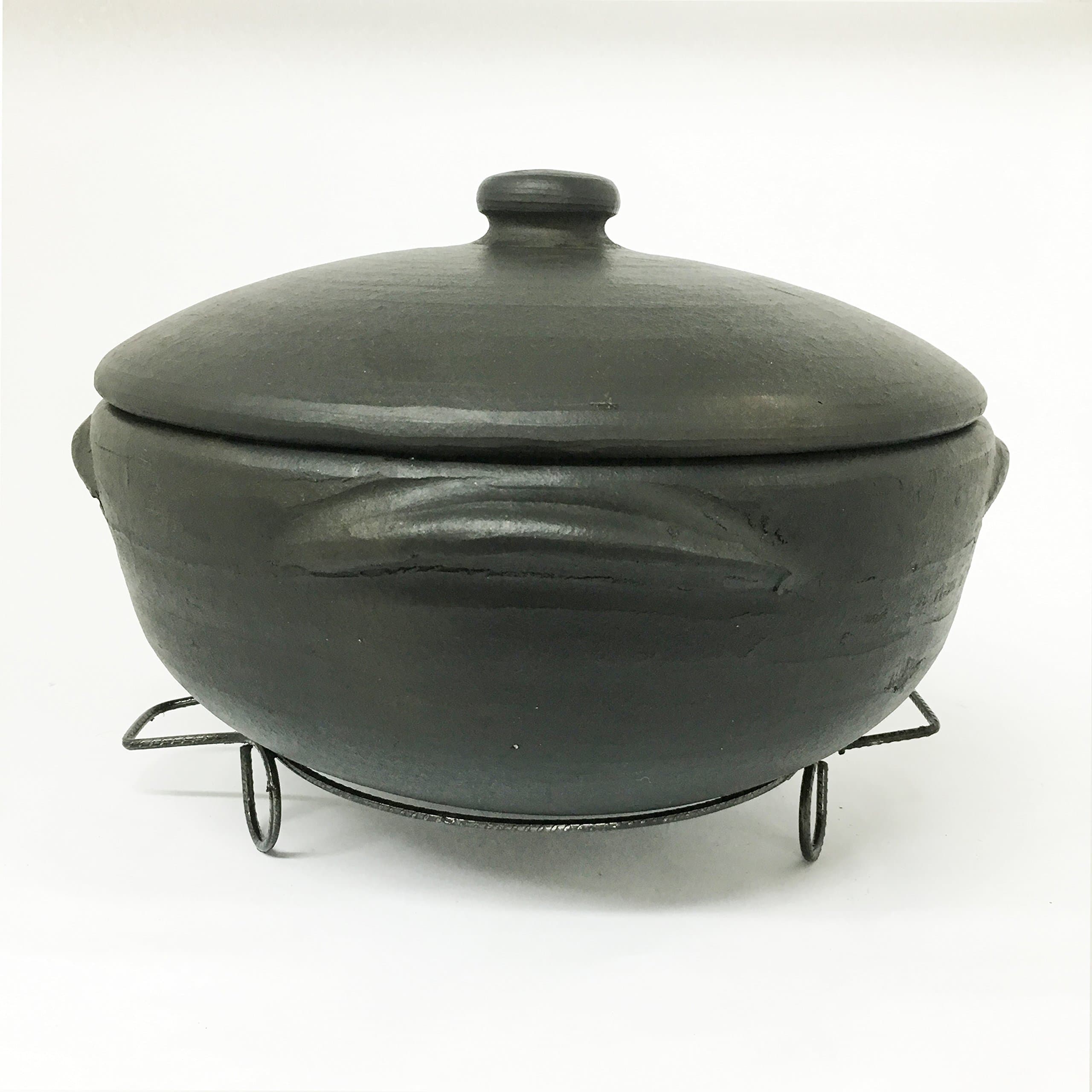 Ancient Cookware® Brazilian Clay Stew Pot, Large, Panela de Barro