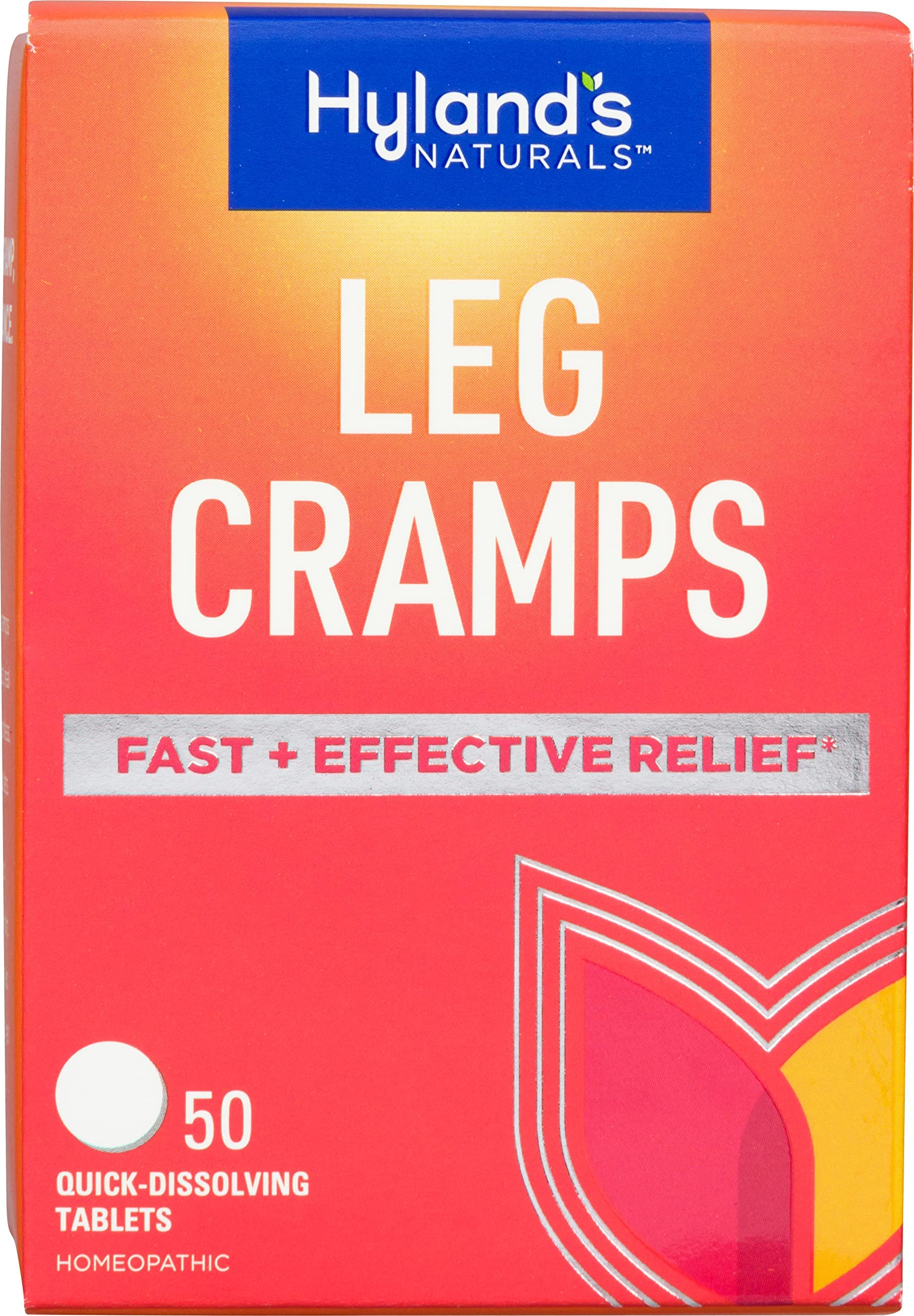 Leg Cramps Tablets, Natural Relief of Calf, Leg and Foot Cramp, 50 Count