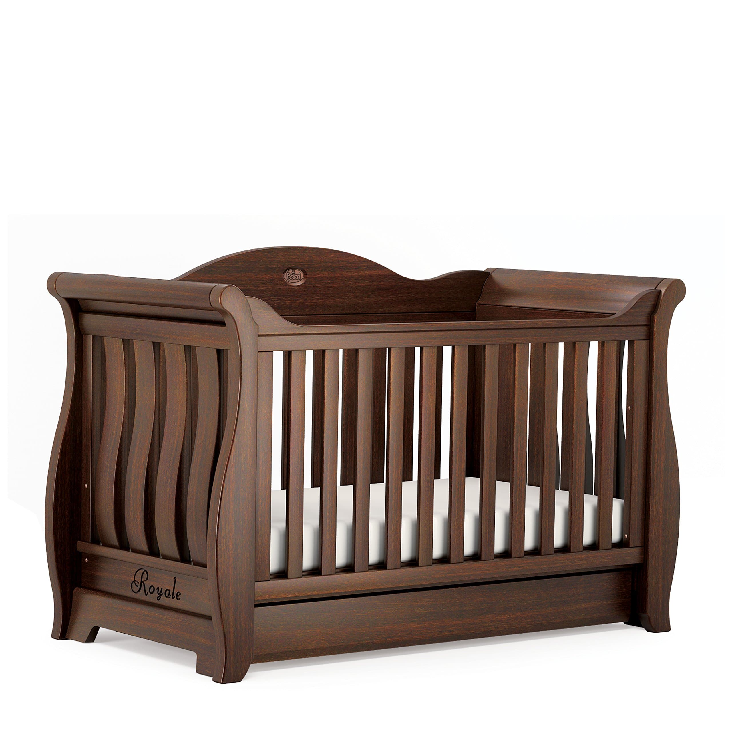 Boori Sleigh Royale Cot Bed, English Oak