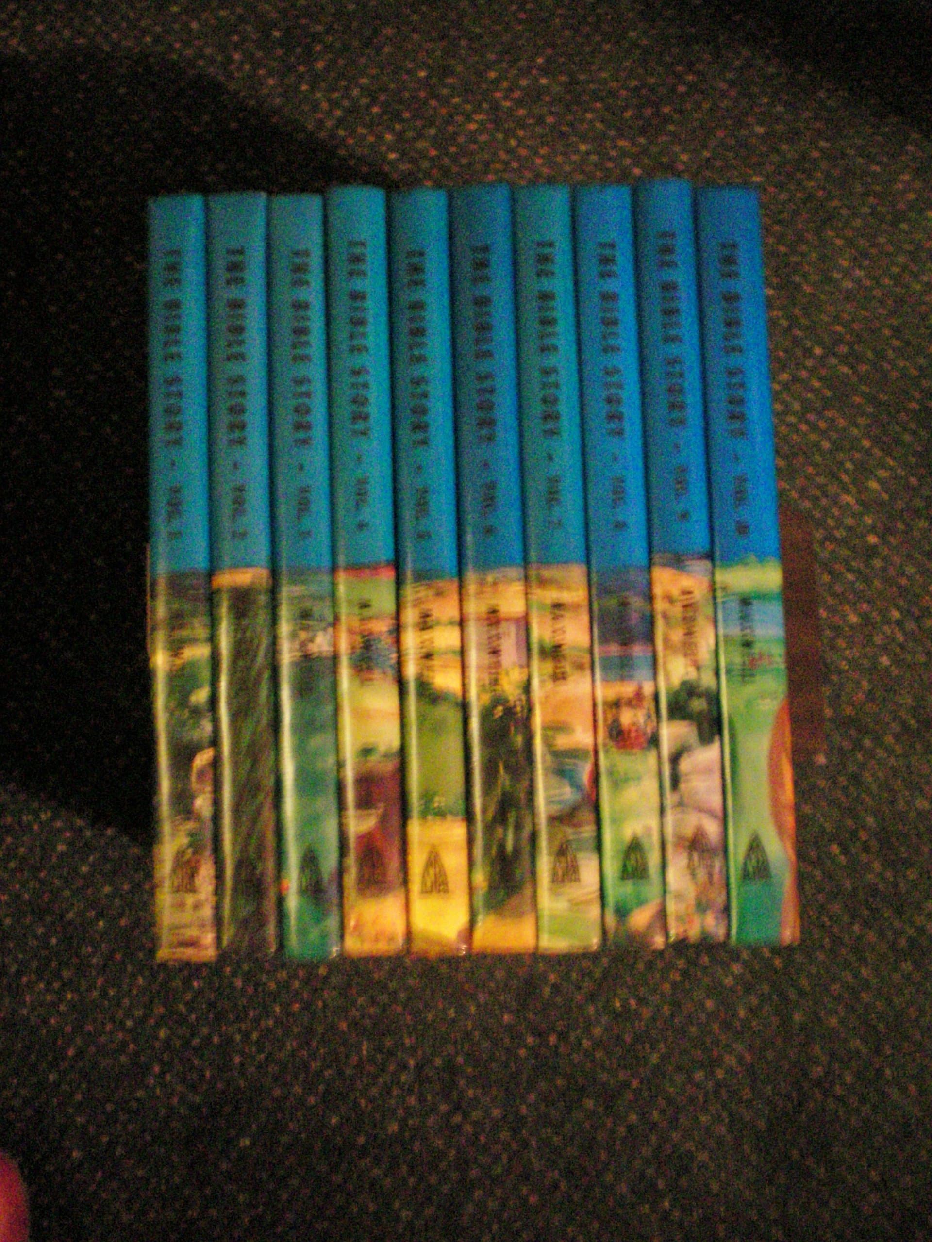 The Bible Story -- 10 Volume Set -- More Than 400 Stories in 10 Volumes Covering Entire Bible From Genesis to Revelation -- 1957 Arthur S. Maxwell
