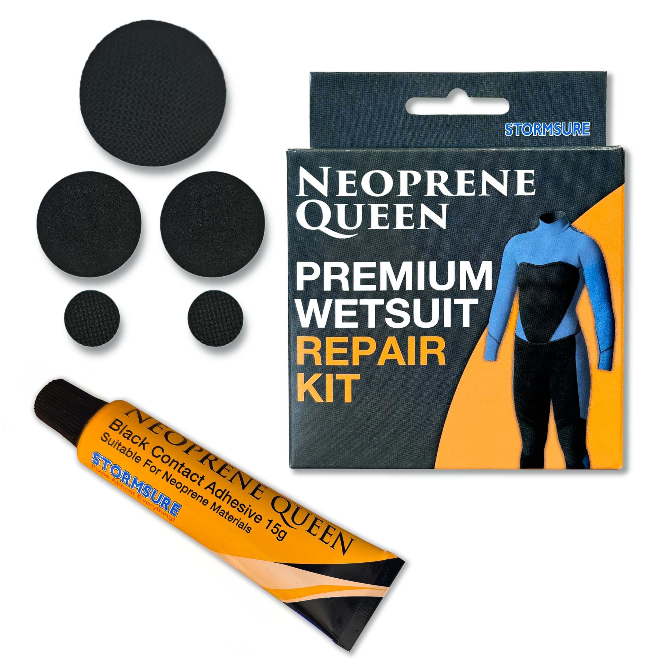 STORMSURE Neoprene Queen Wetsuit Repair Kit with glue & patches