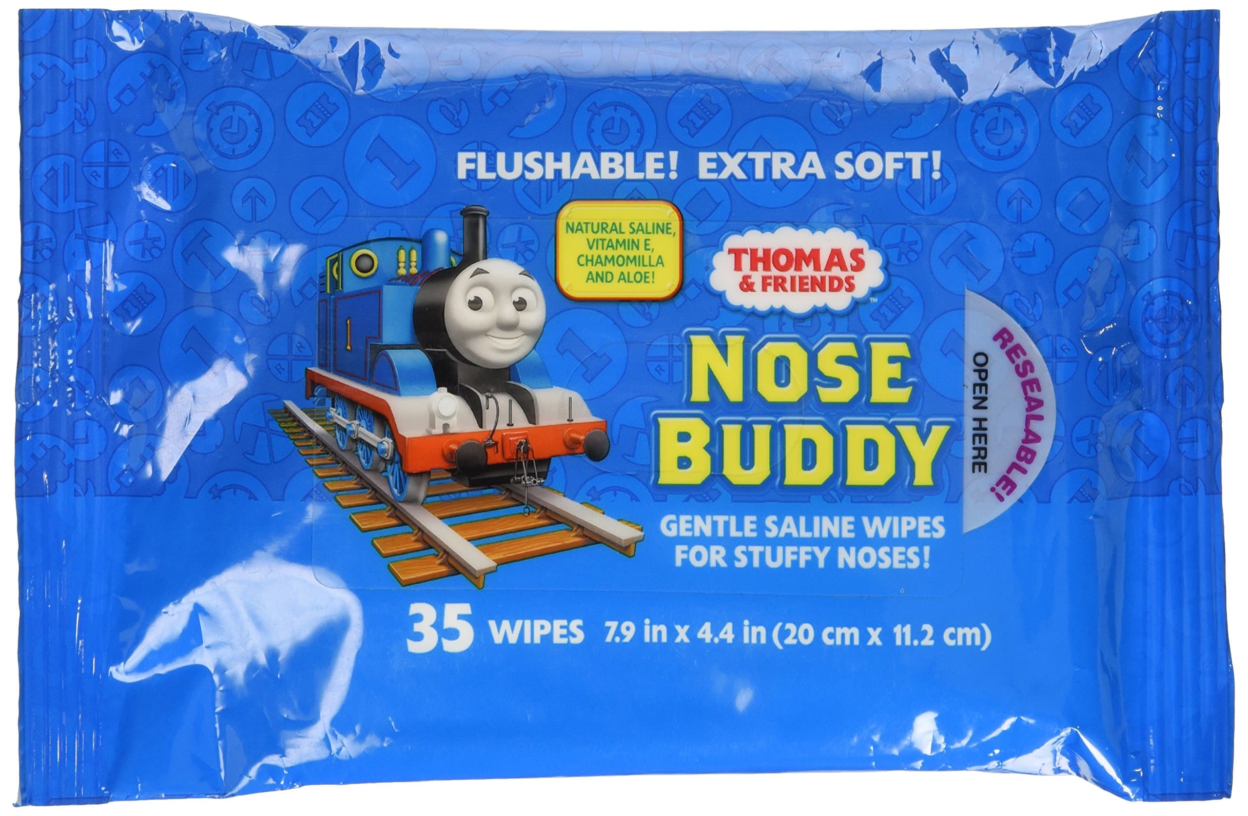 Health Science Labs Thomas and Friends Saline Nose Wipes, 35 Count