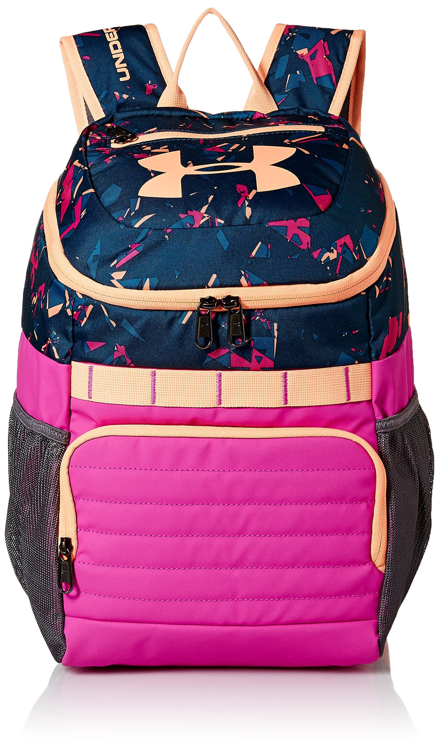 Under Armour Large Fry Backpack, Peach Horizon (906)/Fluo Fuchsia, One Size Fits All