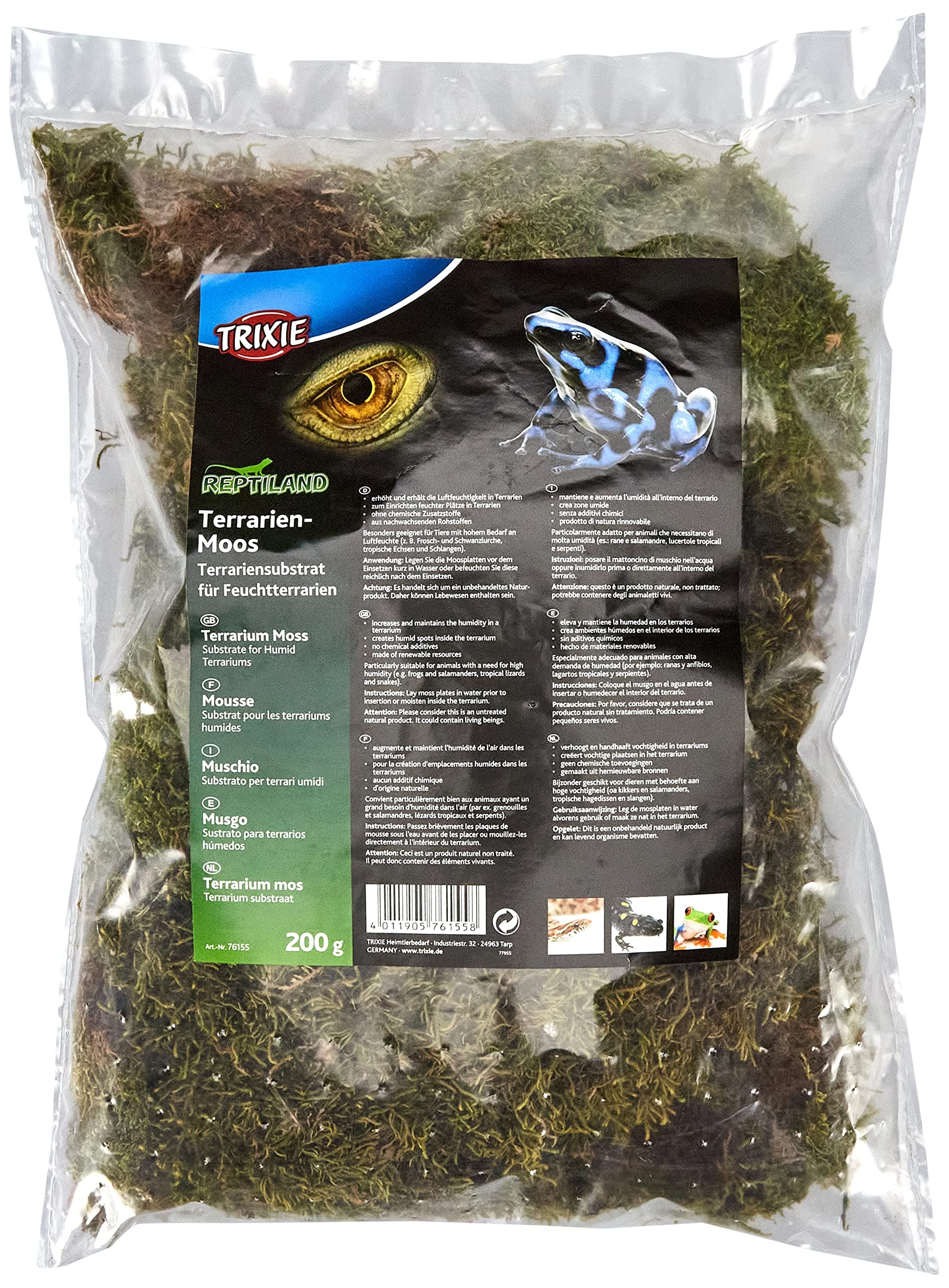 Trixie Terrarium Moss for Humid Terrariums, 200 g