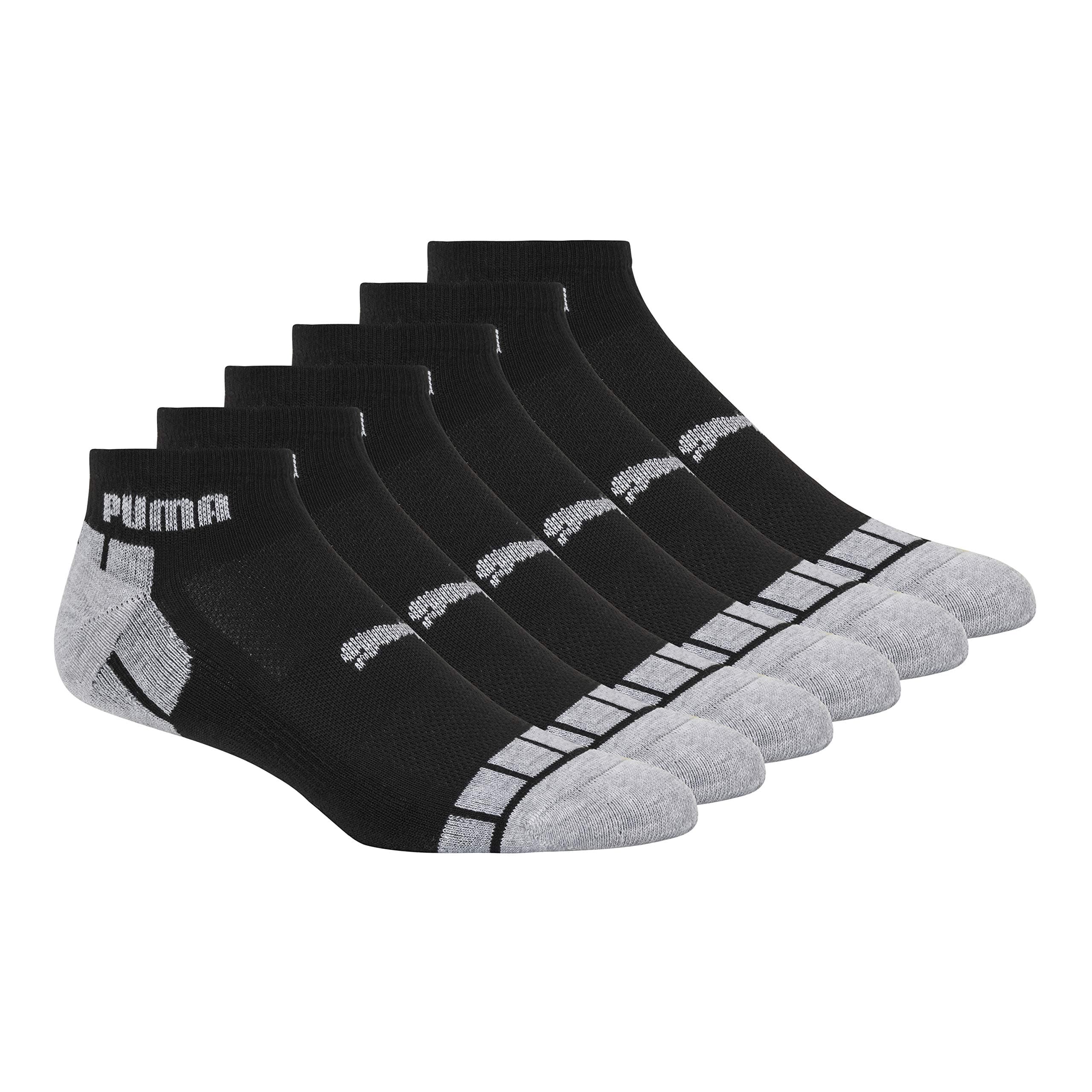 Men's Puma Men's 6 Pack Quarter Crew Socks PUMA Men's 6 Pack Quarter Crew Socks