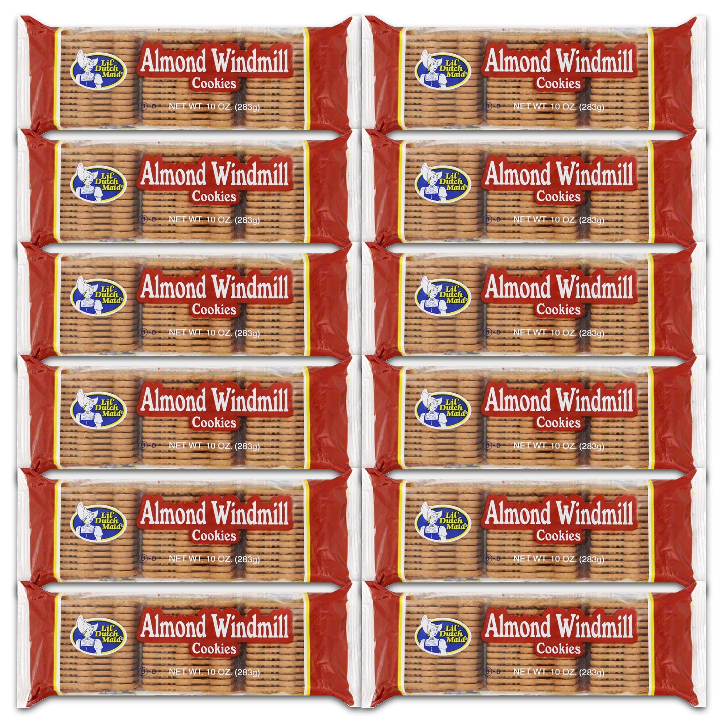 Almond Windmill Cookie, 10-Ounce (Pack of 12)