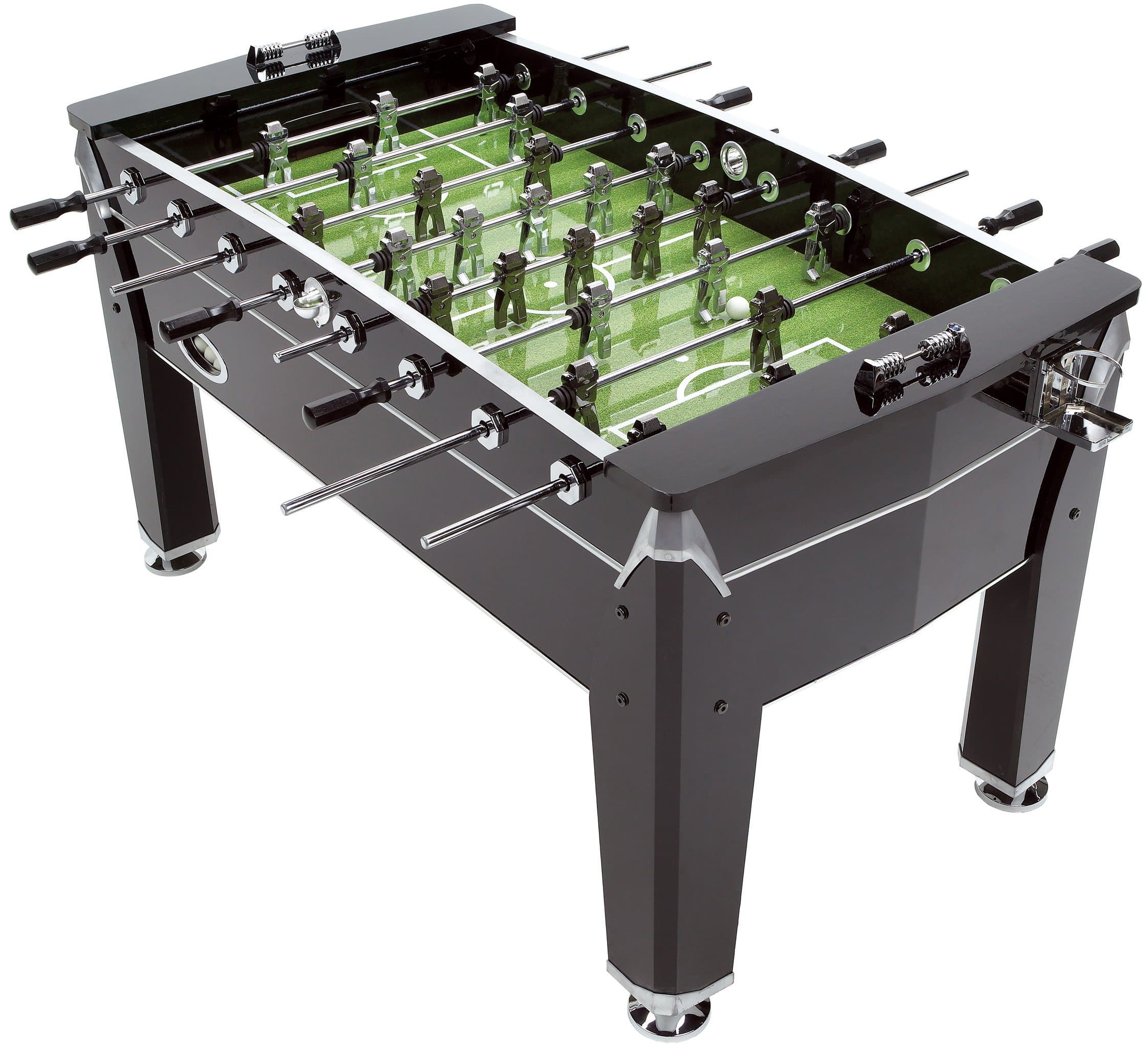 5ft VIPER Professional Table Football Foosball - Black & Chrome