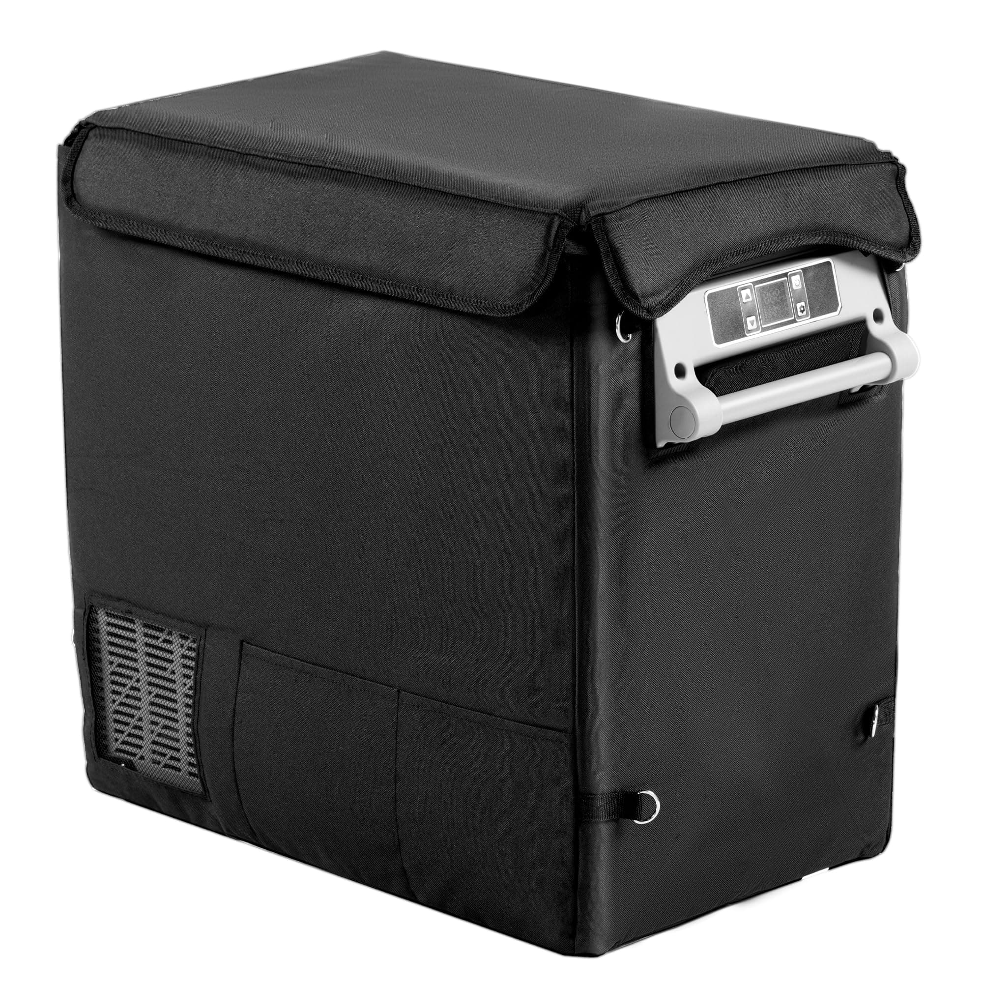 EUHOMY CF55 Insulated Protective Cover 59 Quart Car Refrigerator Insulated Transit Bag,12 Volt Portable Refrigerator Cover 59QT Car Fridge Freezer,BLACK