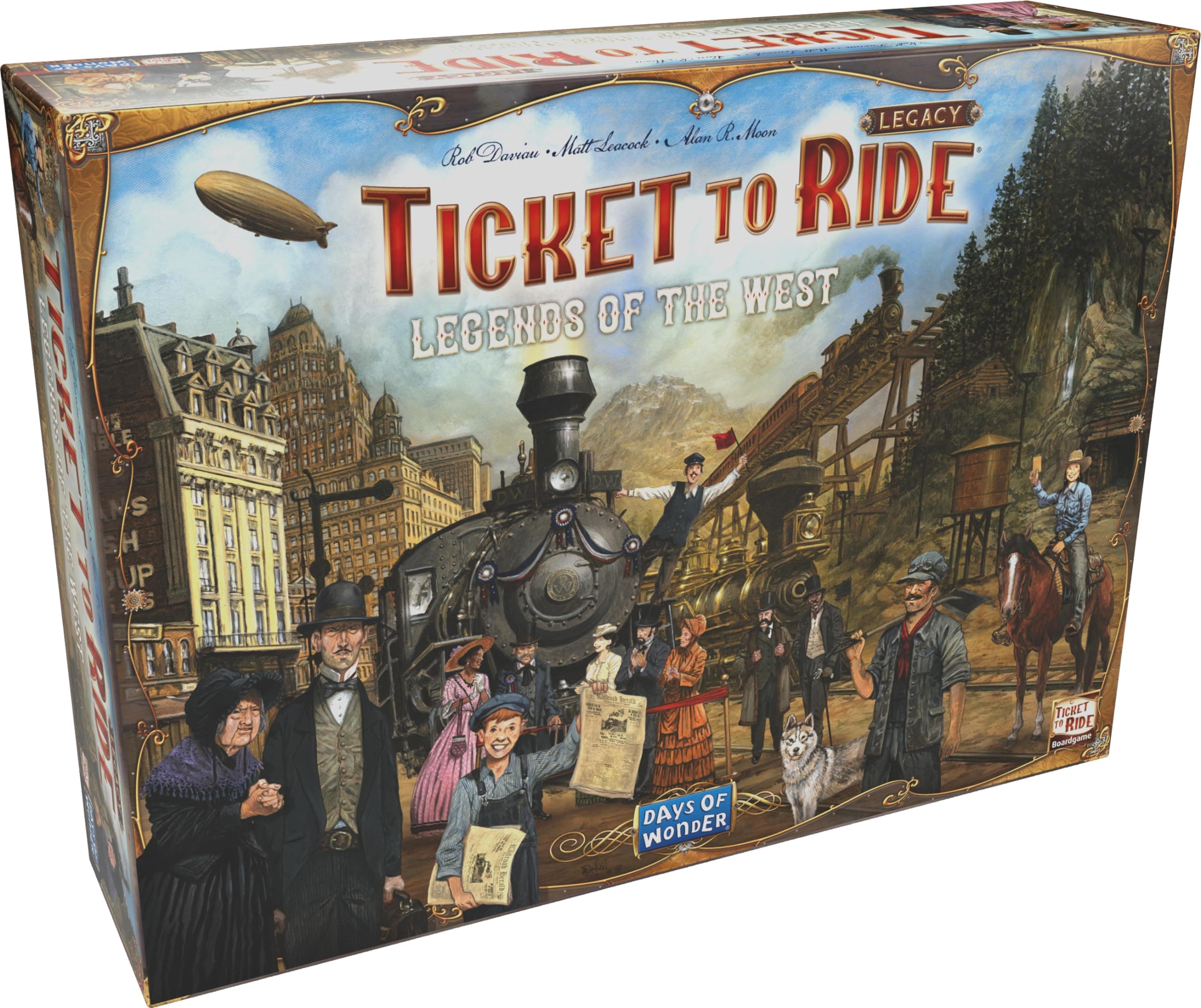 Days of Wonder | Ticket to Ride Legacy - Legends of the West | Board Game | Ages 10+ | 2-5 Players | 20-90 Minutes Playing Time