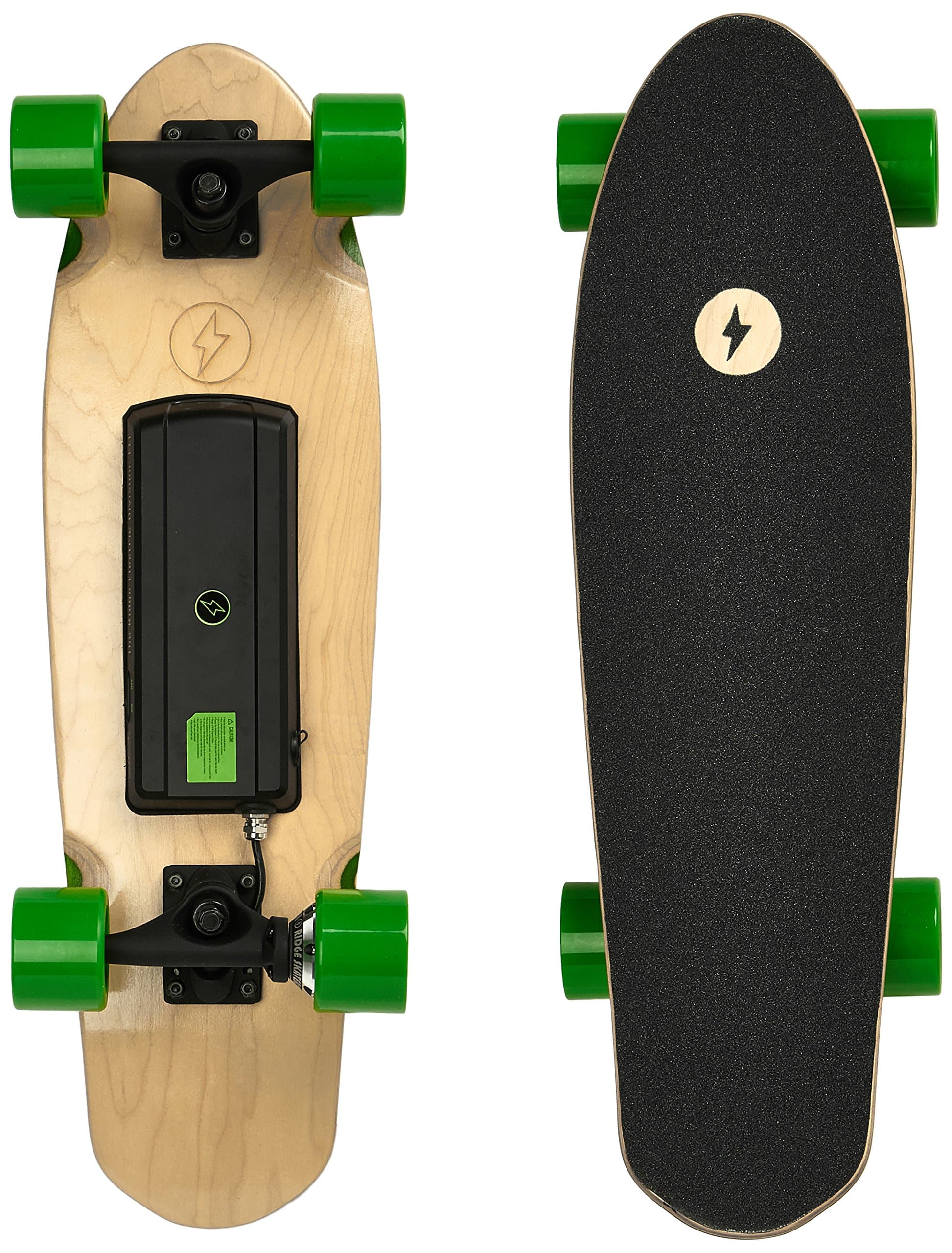 Ridge Uni Division Model EL1 Electric Skateboard Cruiser – Natural, 27 Inch