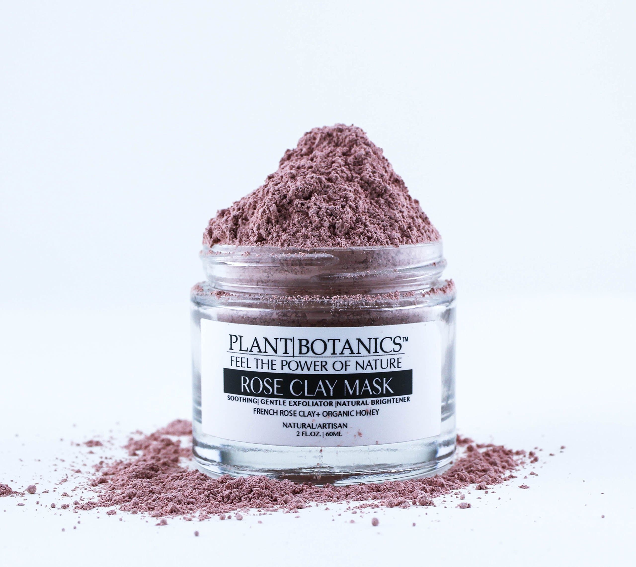 Vegan Face Mask with French Rose Pink Clay, Honey, White Kaolin Clay, Ultra-Strong Facial Detox Clay, Helps Remove Black-Heads, Oily Skin, Fights Acne, Cleans Pores, Purify Your Ski