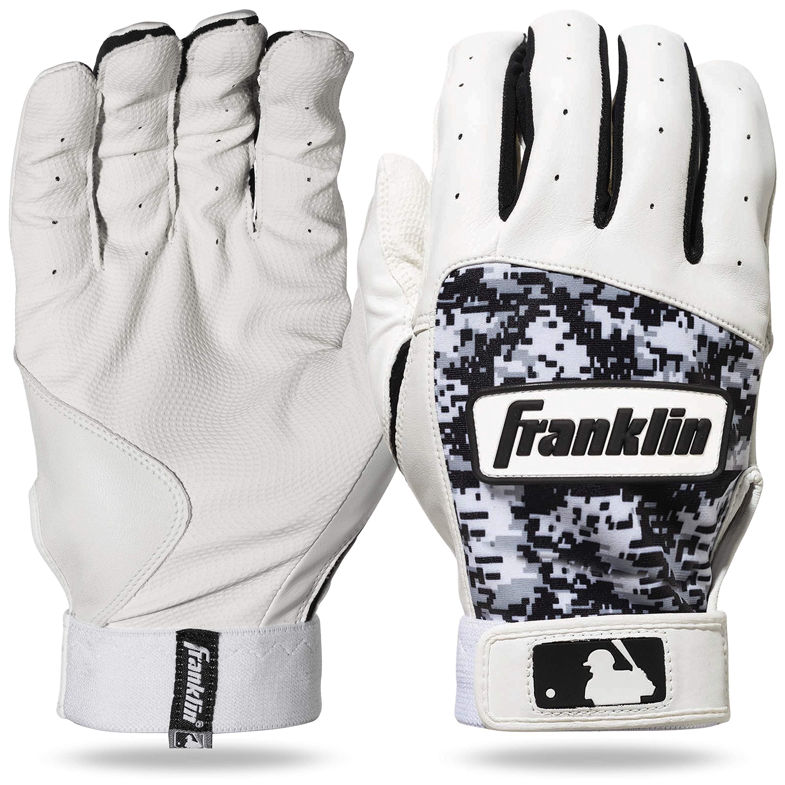 MLB Youth Batting Gloves - Digitek Camo Baseball + Softball - Premium Leather - Many Sizes + Colors - Youth