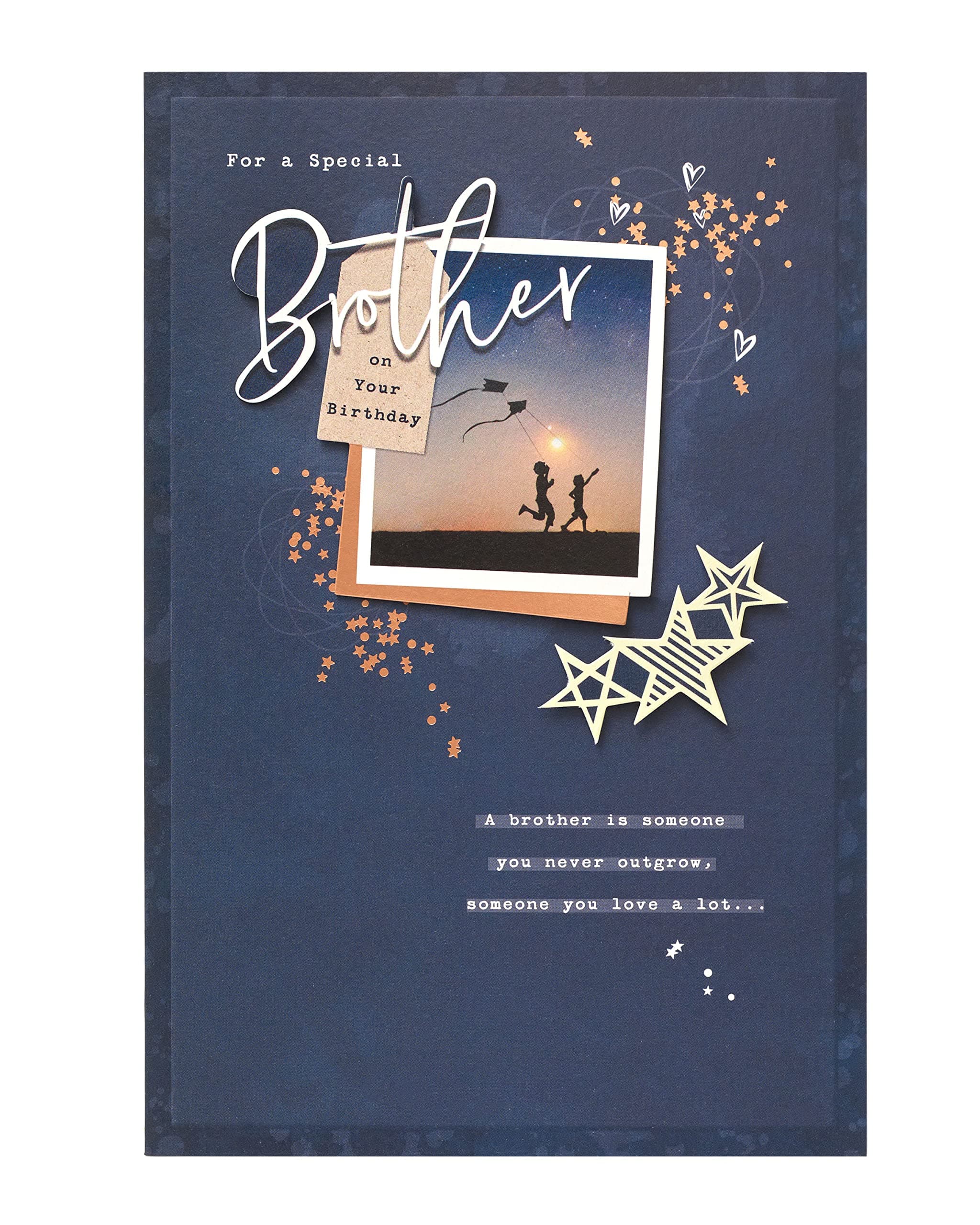 UK Greetings | Birthday Card for Brother | Happy Birthday Gifts | Him, Boys, Men | Sentimental Design | With Envelope | 155 x 235 mm