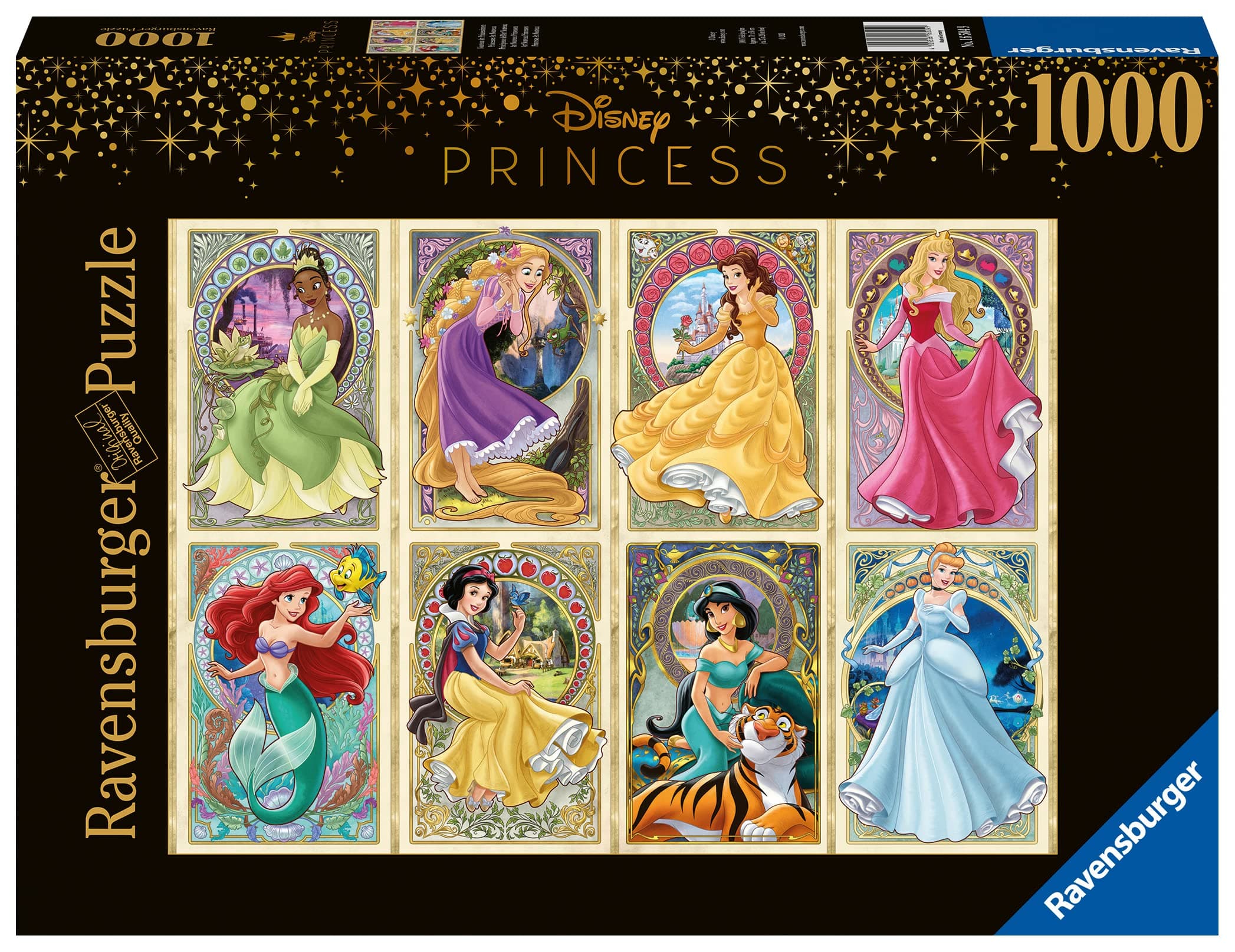 Ravensburger Disney Princess Art Nouveau 1000 piece Jigsaw Puzzle for Adults & for Kids Age 12 and Up