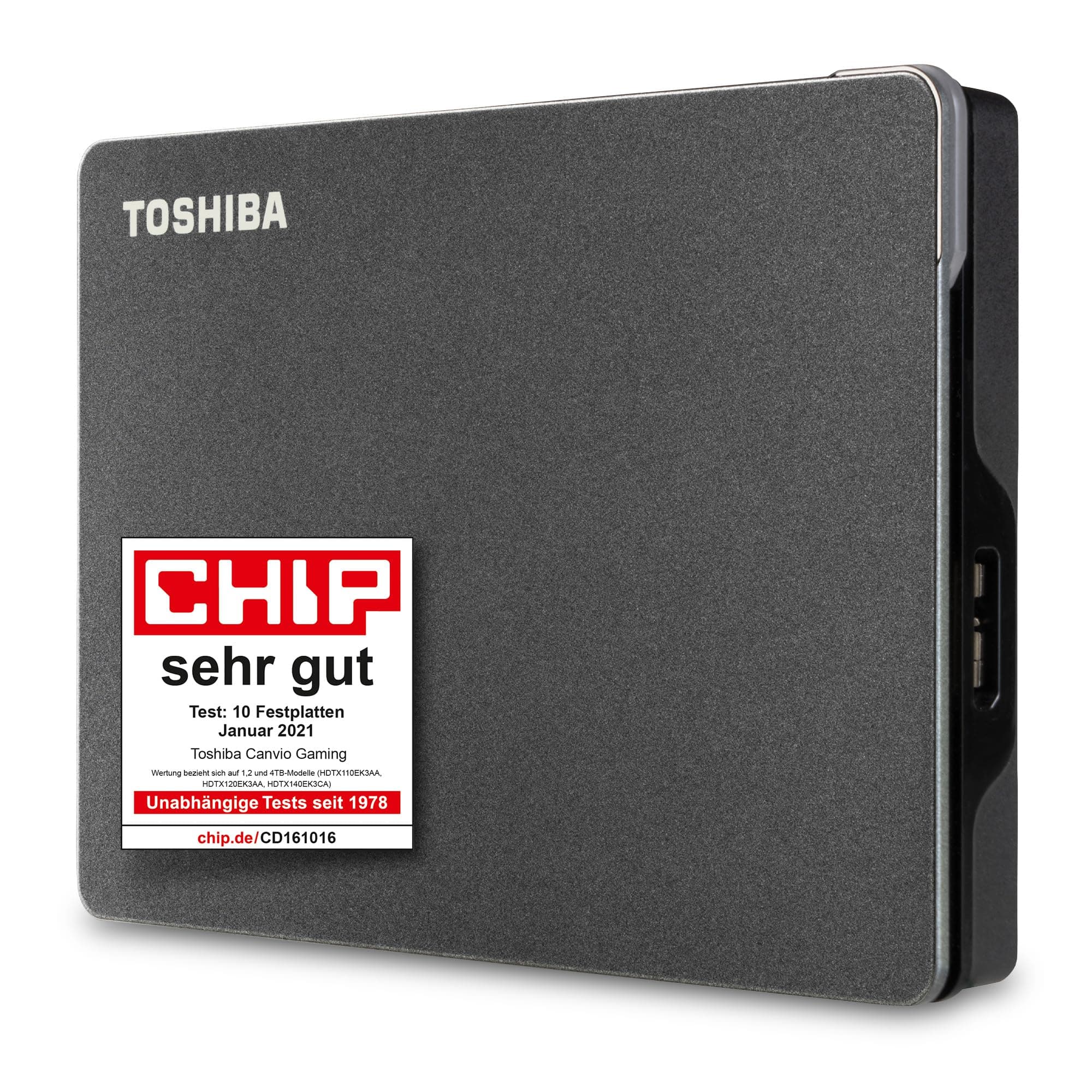 Toshiba Canvio Gaming 2TB Portable External Hard Drive – USB 3.2 Gen 1, 2.5" HDD, Compatible with PC, Xbox, PlayStation, Grey