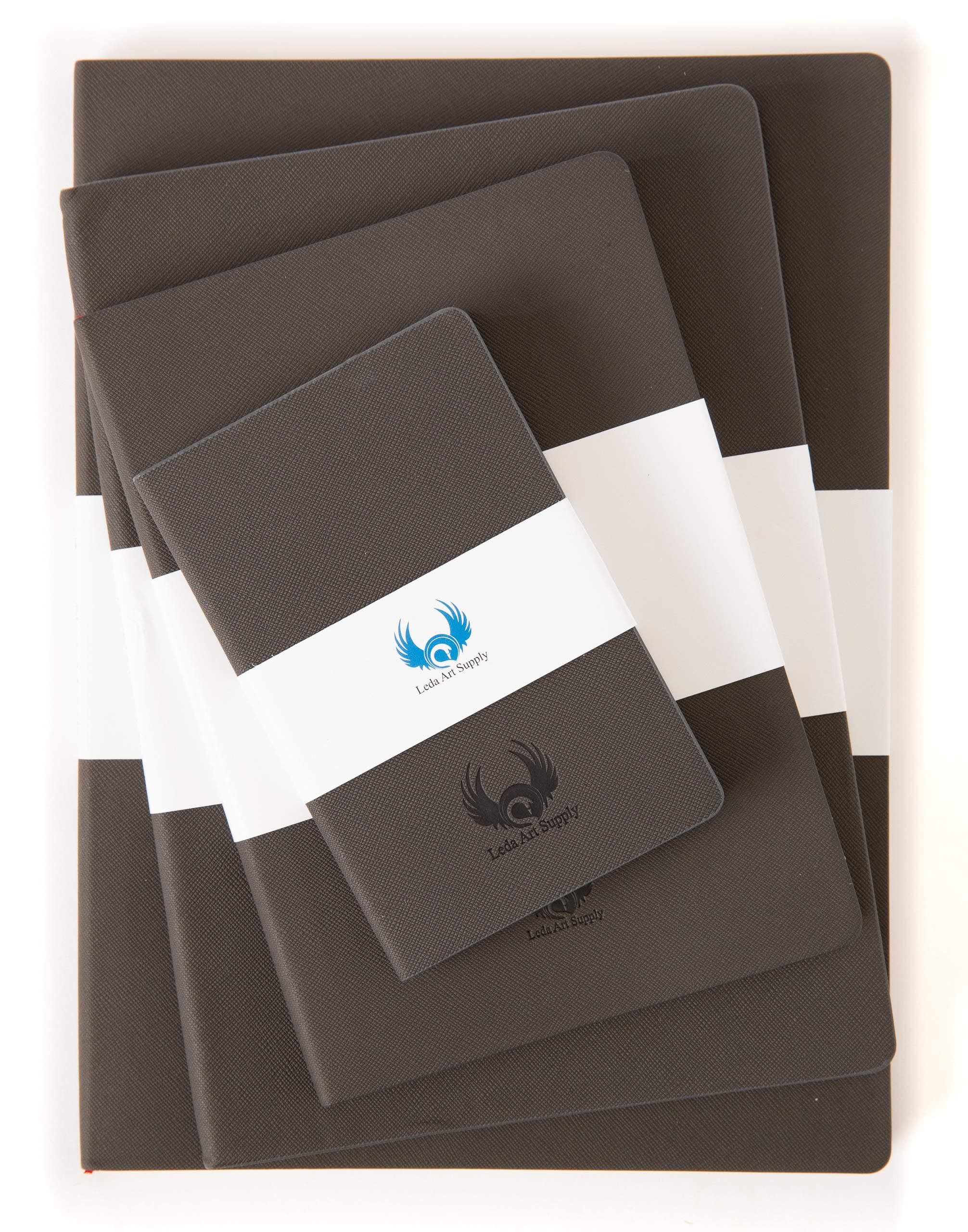 Leda Art Supply Sketchbook Set Multi-Pack Bundle (4 Sizes - Small Medium Large Extra Large) for Professional and Personal Drawing